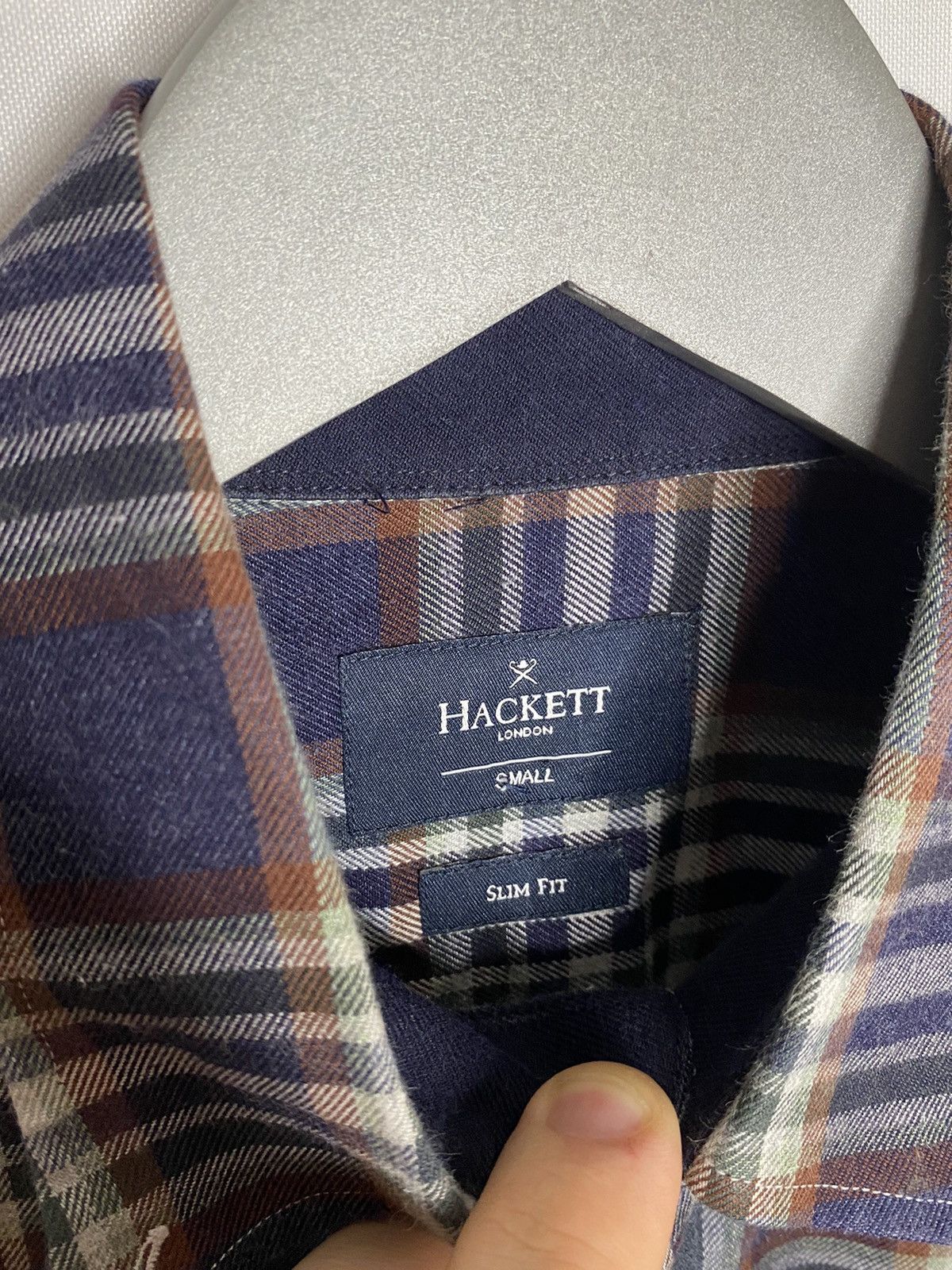 Hackett × Vintage 🔥Vintage Hackett London Plaid Essential Logo GB Shirt🔥 Size US S / EU 44-46 / 1 - 6 Thumbnail