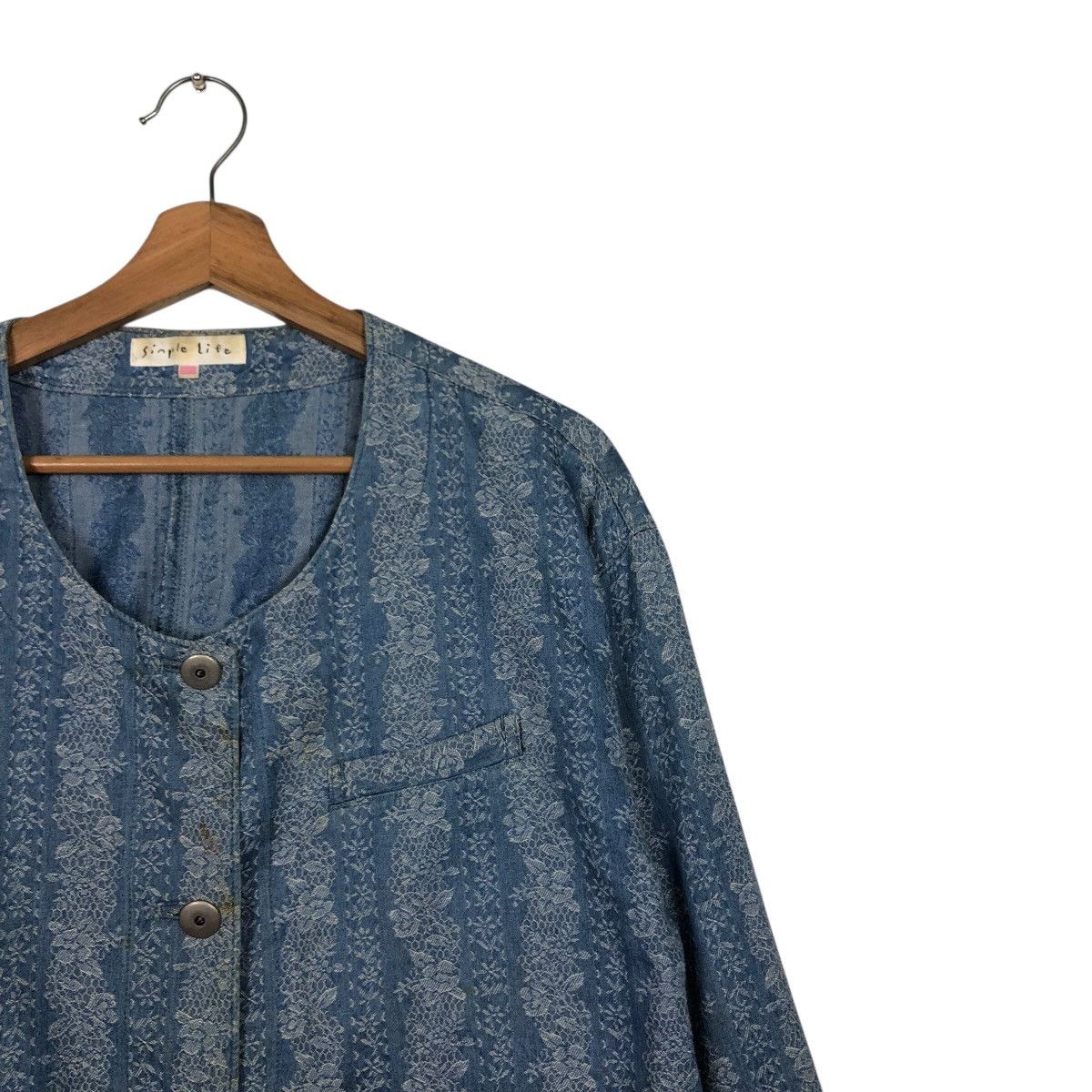 Vintage 📌Rich Blue Vintage Cropped Jacket Simple Life Issey Miyake Size M / US 6-8 / IT 42-44 - 7 Thumbnail