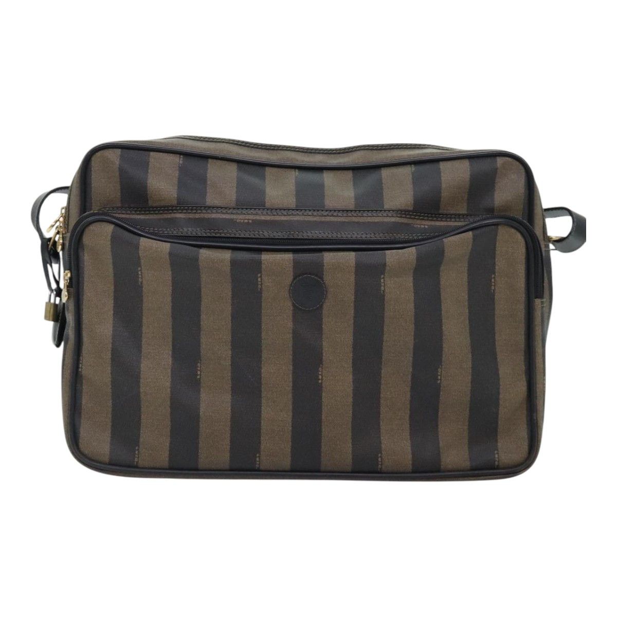 Fendi Pecan Brown Canvas Shoulder Bag (Pre-Owned) Size ONE SIZE - 1 Thumbnail