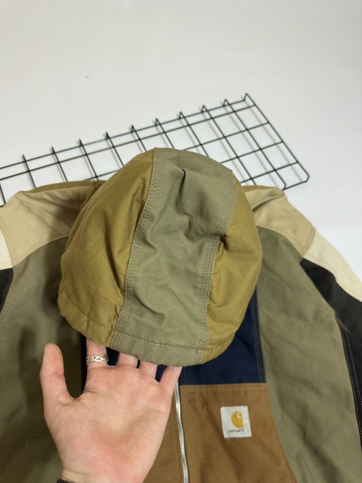 Carhartt Vintage Reworked Carhartt Patchwork Canvas Active Jacket Size US XL / EU 56 / 4 - 8 Thumbnail