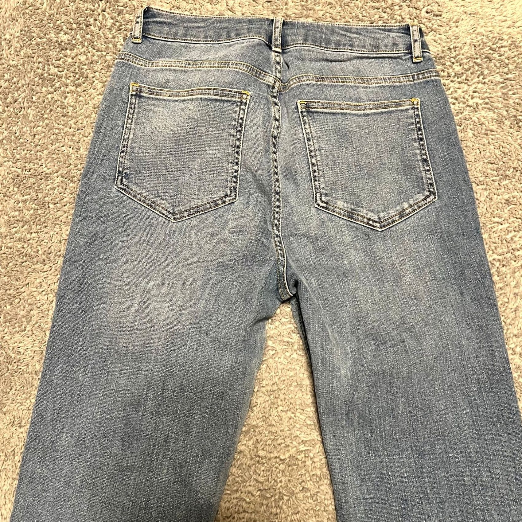 Boden Boden Jeans Women 6 R Blue Denbign Tie Ankle Straight High Rise 27 x25.5 Size 28" / US 6 / IT 42 - 4 Thumbnail