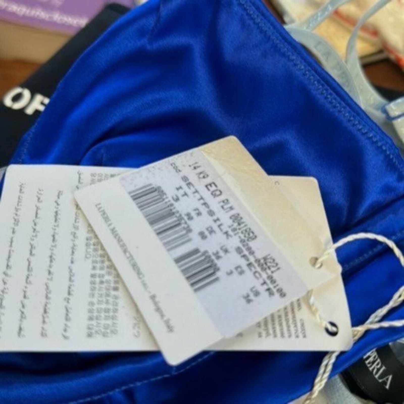 La Perla La Perla Bright blue silk Bra M Size ONE SIZE - 5 Thumbnail