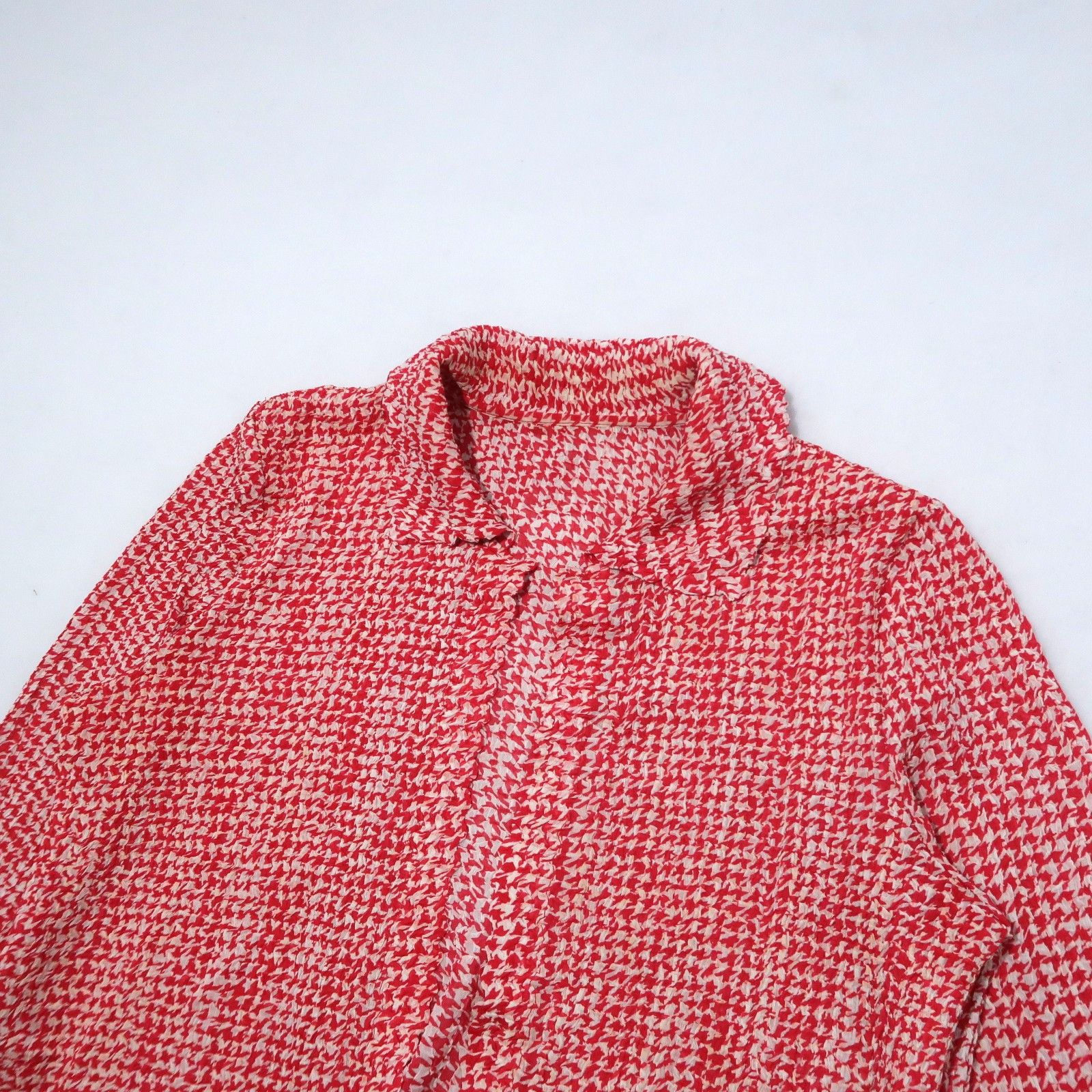 Issey Miyake Issey Miyake Tsumori Chisato "Houndstooth" Wrinkled Cardigan Size US M / EU 48-50 / 2 - 3 Thumbnail