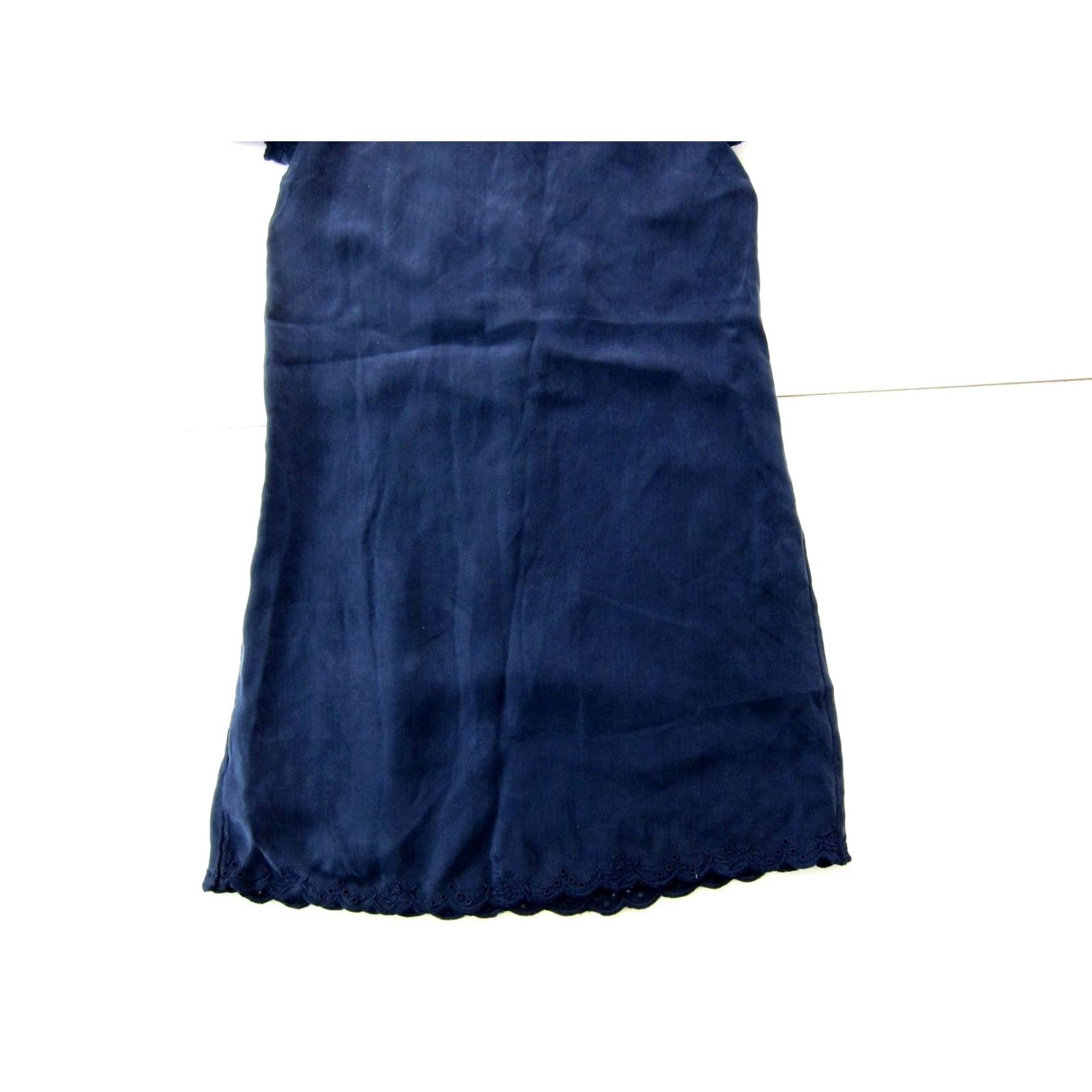 Lucky Brand NWT Lucky Brand Navy Blue 100% Rayon Short Sleeve Tunic Sheath Dress XS Size 26" / US 2 / IT 38 - 7 Thumbnail