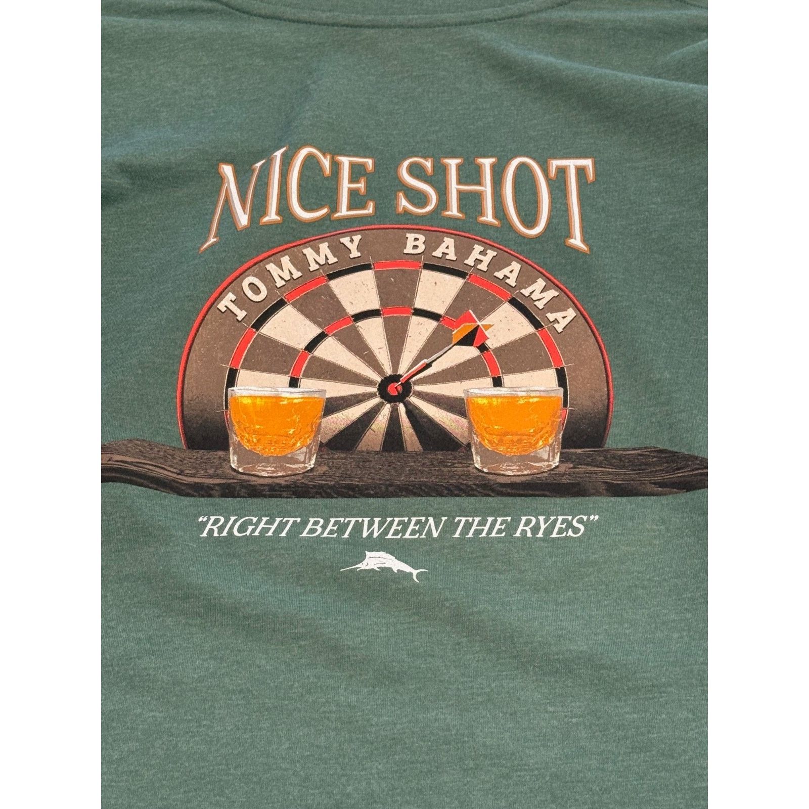 Tommy Bahama NEW TOMMY BAHAMA T-Shirt Between The Ryes Mens Medium Green Size US M / EU 48-50 / 2 - 6 Thumbnail
