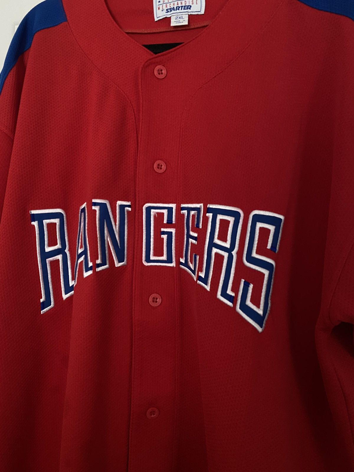 MLB × Starter 90s Texas Rangers Jersey Size US XXL / EU 58 / 5 - 2 Thumbnail