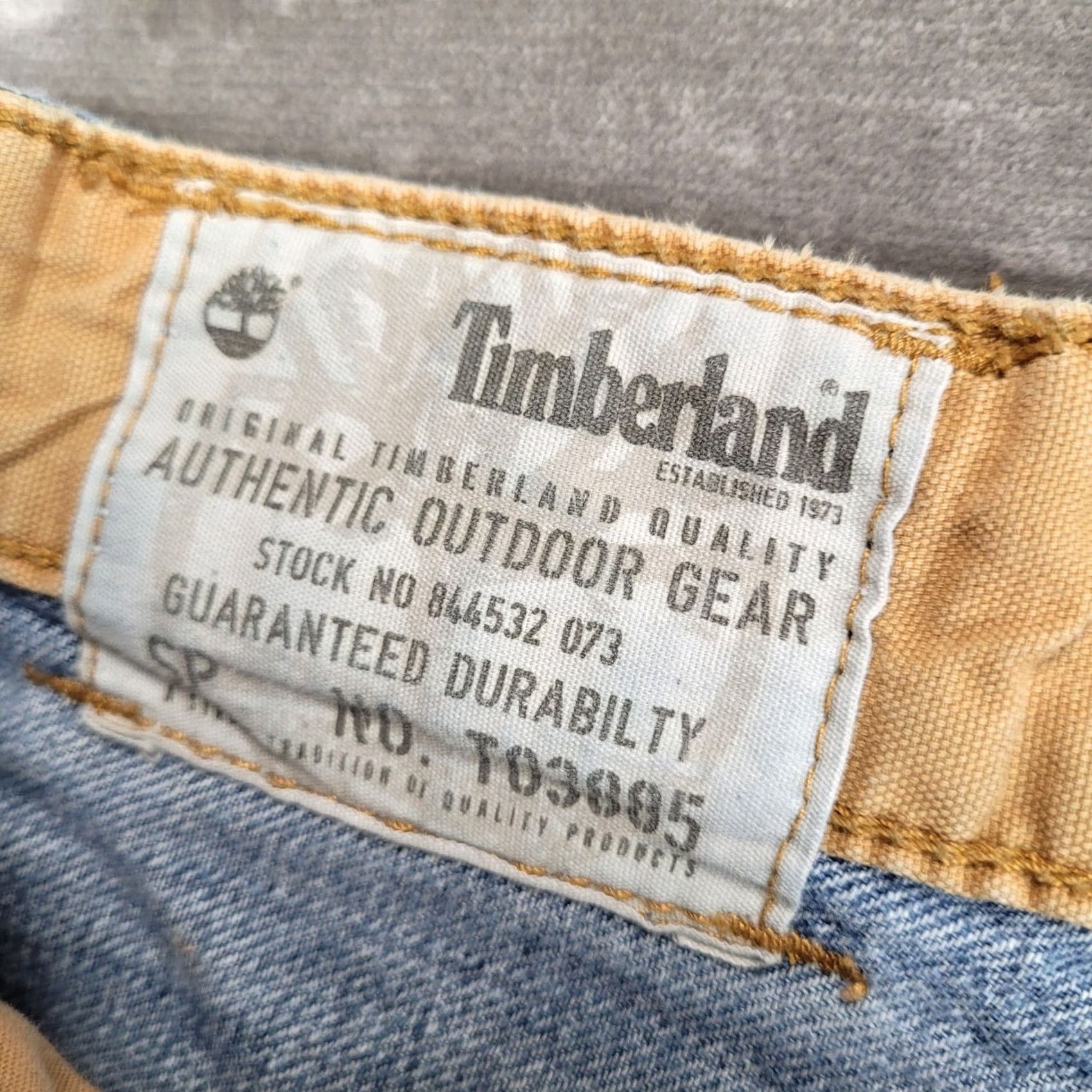 Timberland VINTAGE Timberland Jeans Baggy 90s Hip Hop Blue Mens 38x31 Relaxed Wide-Leg Embroidered Flaws Size US 38 / EU 54 - 2 Thumbnail