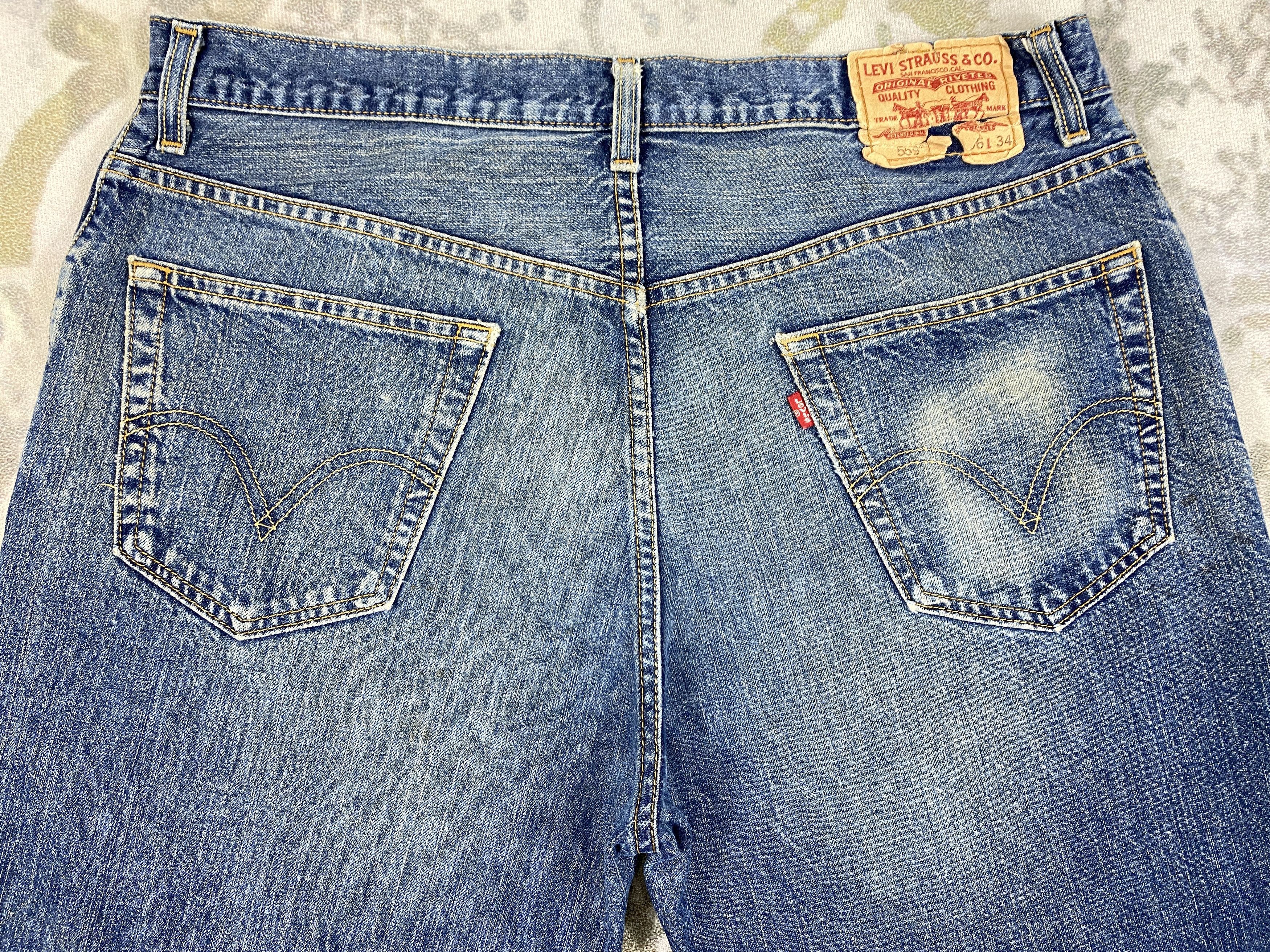 Levi's Vintage Levi's 559 Relaxed Straight 36 x 32 Denim -JN309 Size US 36 / EU 52 - 4 Thumbnail