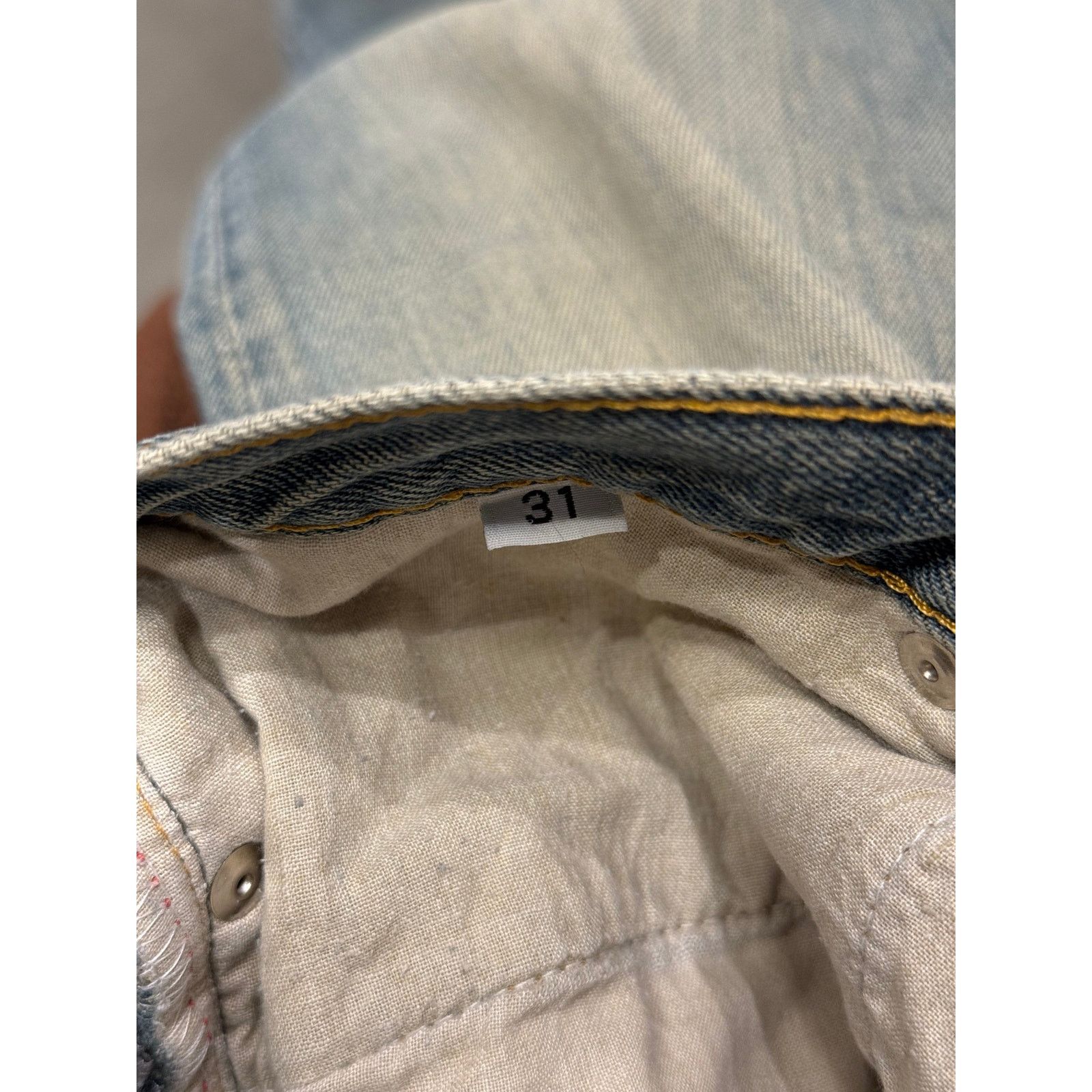 Helmut Lang 2000s Helmut Lang faded jeans Size US 31 - 9 Thumbnail
