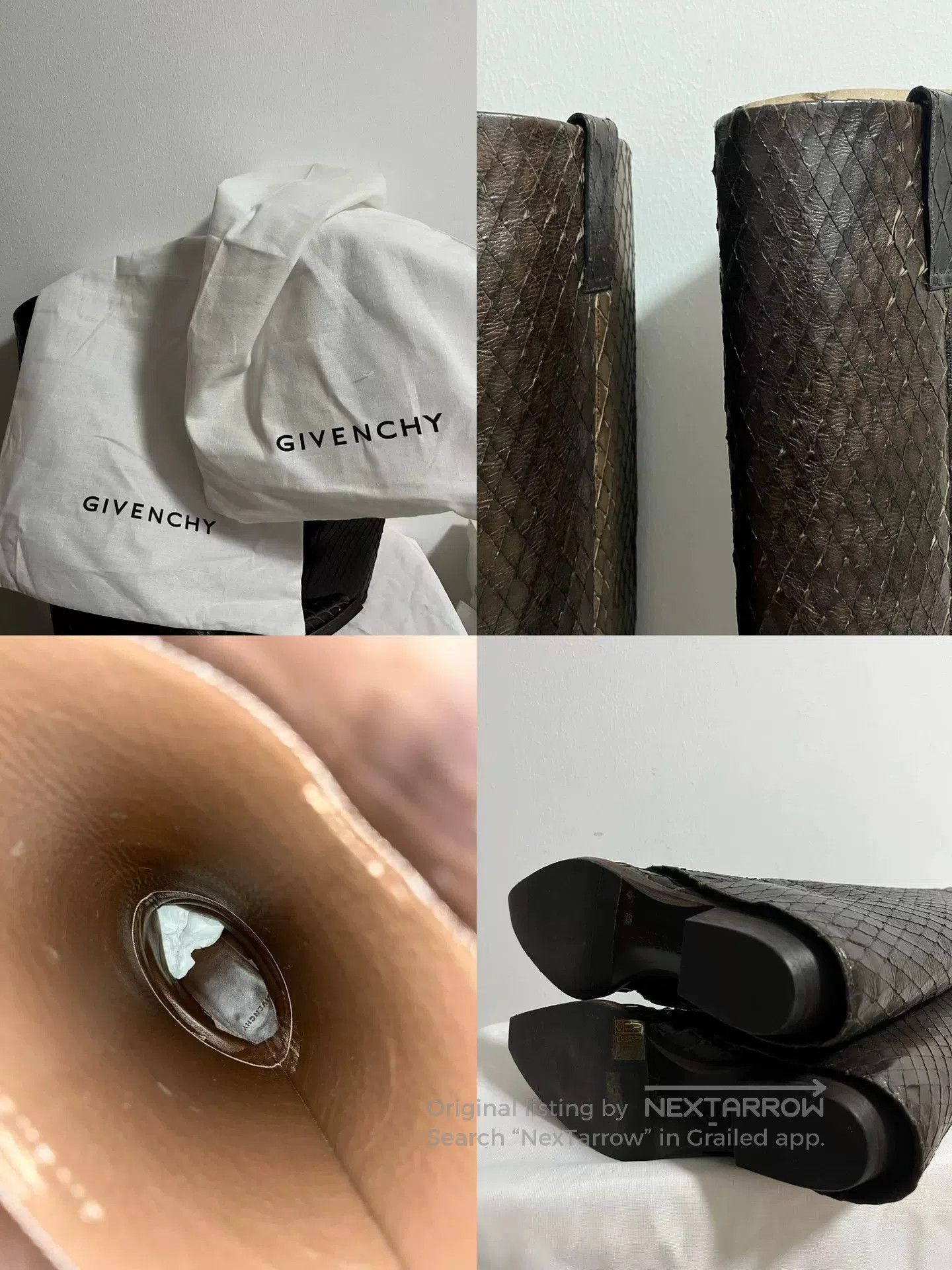 Givenchy Givenchy Snake Skin Western Tall Boots. Size US 6.5 / IT 36.5 - 7 Thumbnail