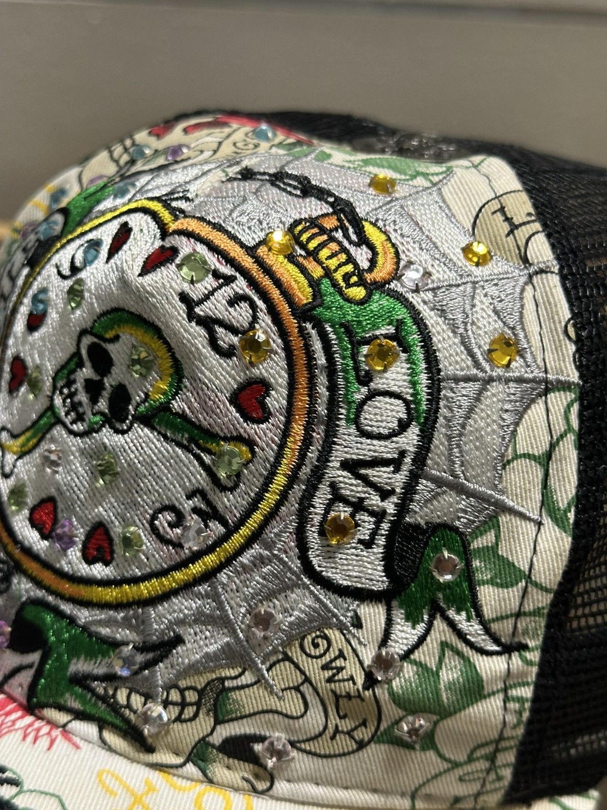 Christian Audigier × Ed Hardy Ed Hardy Rhinestone by Christian Audigier Skull Tattoo Size ONE SIZE - 15 Thumbnail