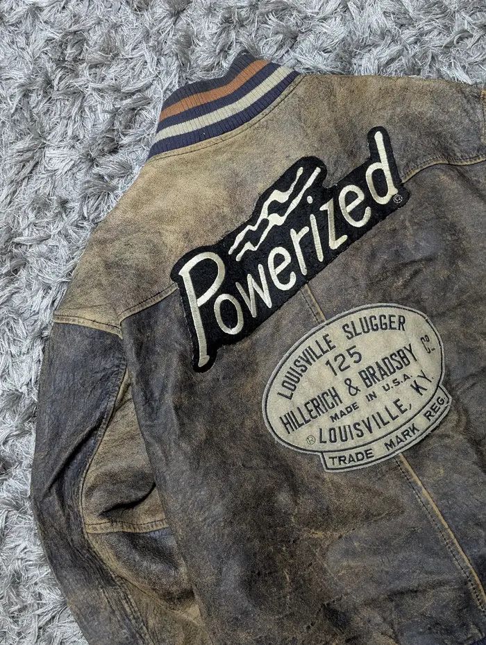 Louisville Slugger Vintage Baseball Jacket Cooper Collection Leather Coat Size US S / EU 44-46 / 1 - 6 Thumbnail