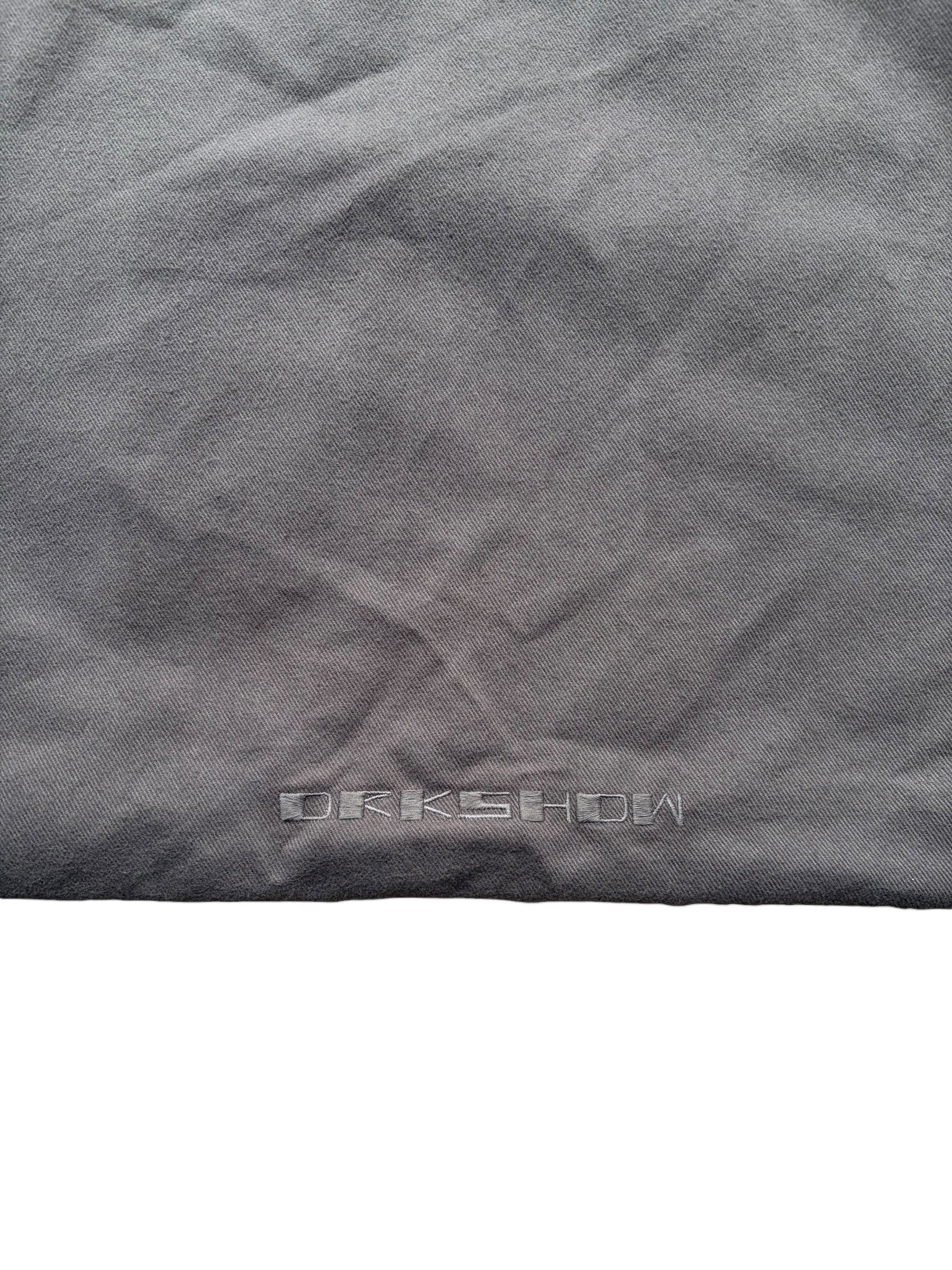 Rick Owens Rick Owens Drkshdw Brown & White Embroidered Large Tote Bag Size ONE SIZE - 3 Thumbnail