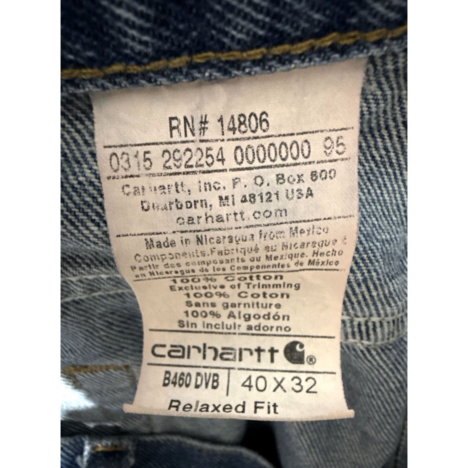Carhartt Carhartt B460 DVB Relaxed Fit Blue Denim Cut-off Jorts Men’s 44 Regular Inseam 9" Blue Denim Workwear Vintage: No Mens Size US 44 / EU 60 - 3 Thumbnail