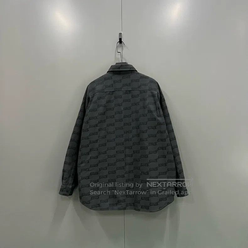Balenciaga Balenciaga Printed Buckle BB Shirt Jacket Size US M / EU 48-50 / 2 - 2 Thumbnail