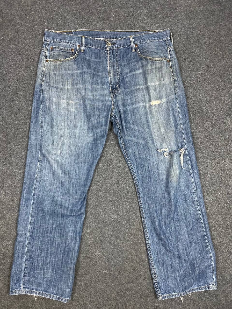 Levi's levis 569 loose fit distressed denim nice design Size US 40 / EU 56 - 8 Thumbnail