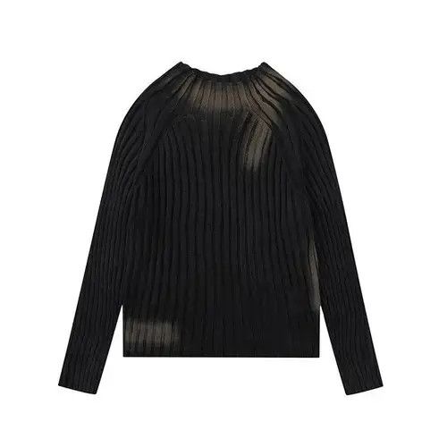 Restricted Graffiti Old Slim Fit Knitted Sweater Pullover y2k style Size US XL / EU 56 / 4 - 1 Thumbnail