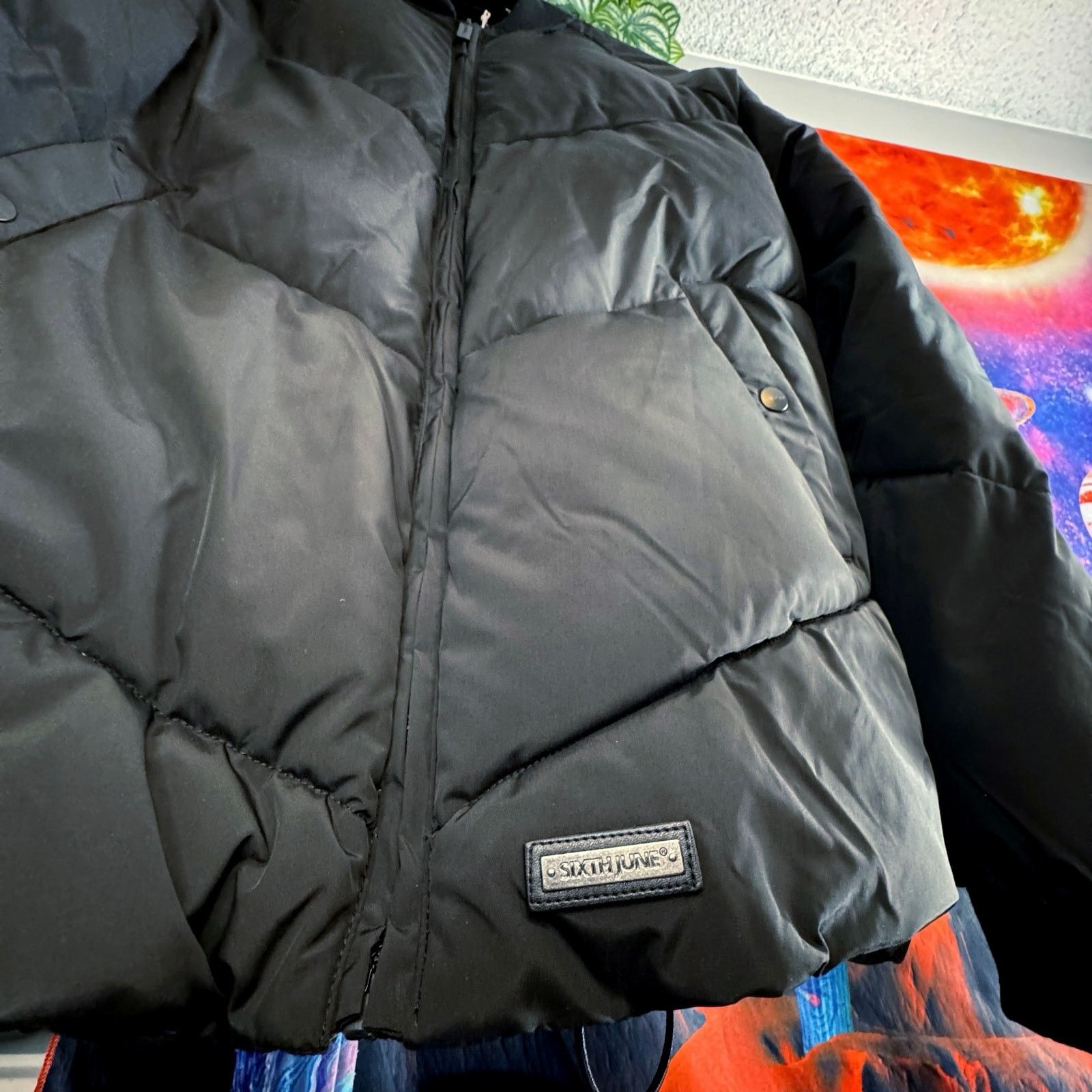 Sixth June Paris •NWT• Sixth June Paris Puffer Zip-up Jacket in Black •Medium Size US M / EU 48-50 / 2 - 5 Thumbnail