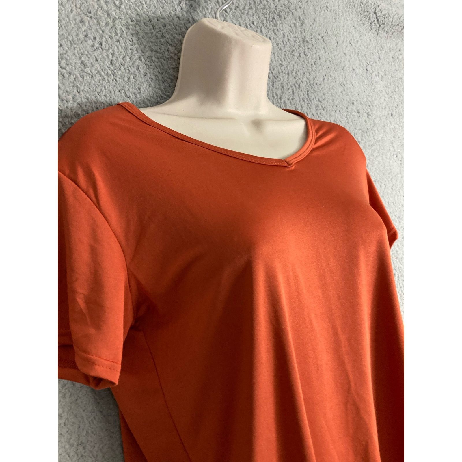 Other Real Essentials Women's Medium Orange T-Shirt Lightweight Size M / US 6-8 / IT 42-44 - 6 Thumbnail