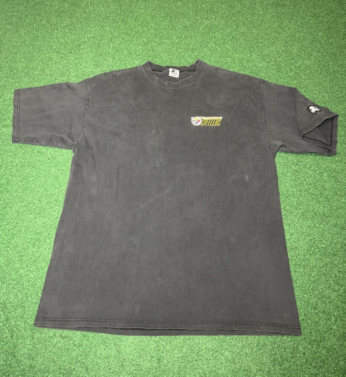 Starter Vtg 90s Pittsburgh Steelers Starter XL/XXL Faded T Shirt Size US XL / EU 56 / 4 - 1 Thumbnail