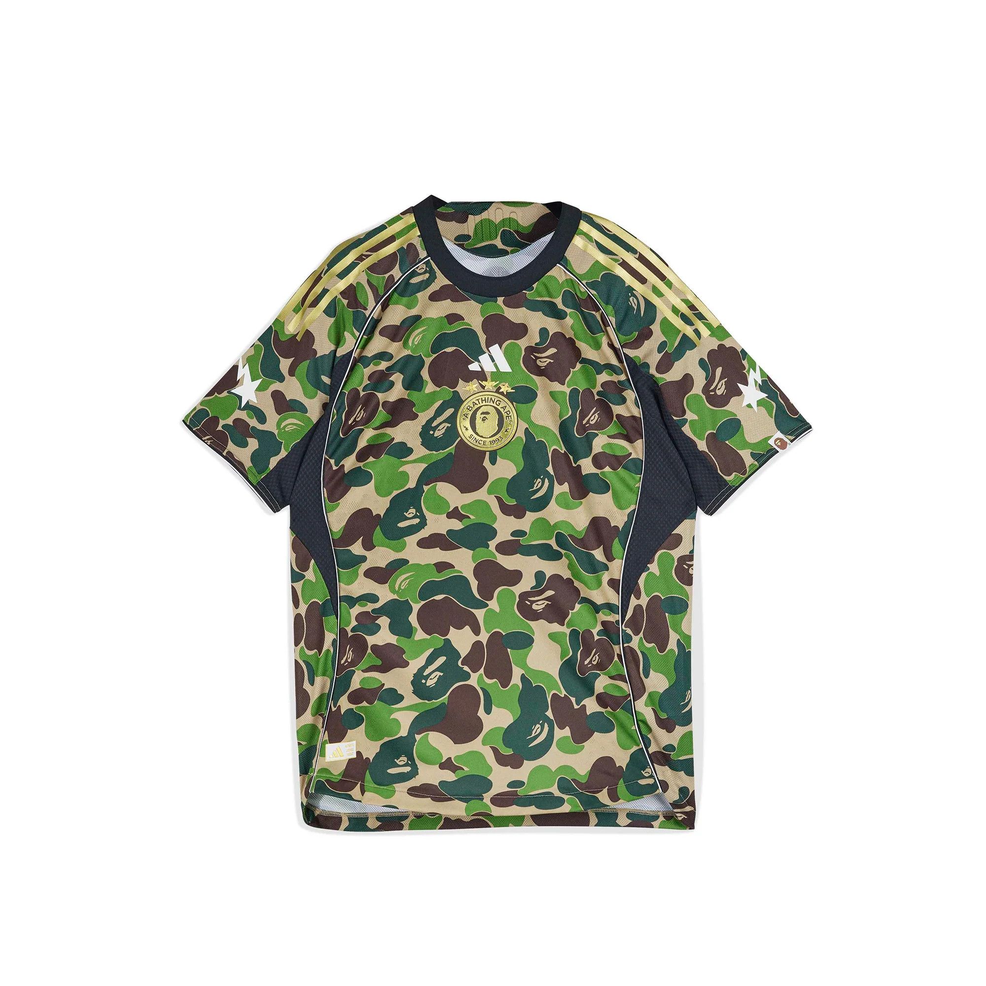Adidas × Bape o1mle0526 Football Jersey Short Sleeve T-Shirt in Multicolor Size US L / EU 52-54 / 3 - 1 Thumbnail