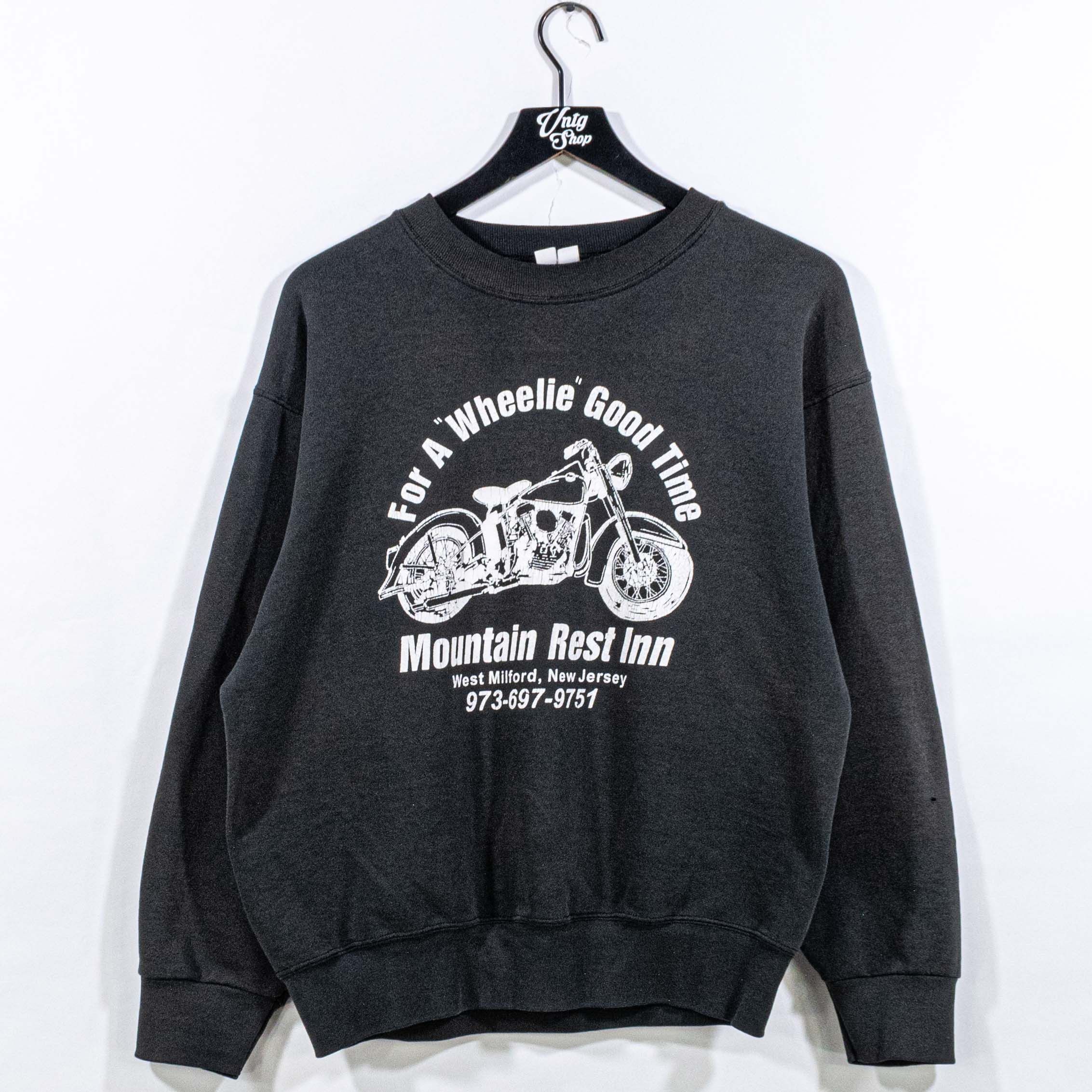 Other Wheelie Good Time Sun Faded Motorcycle Sweatshirt Y2K Biker Size US M / EU 48-50 / 2 - 1 Thumbnail