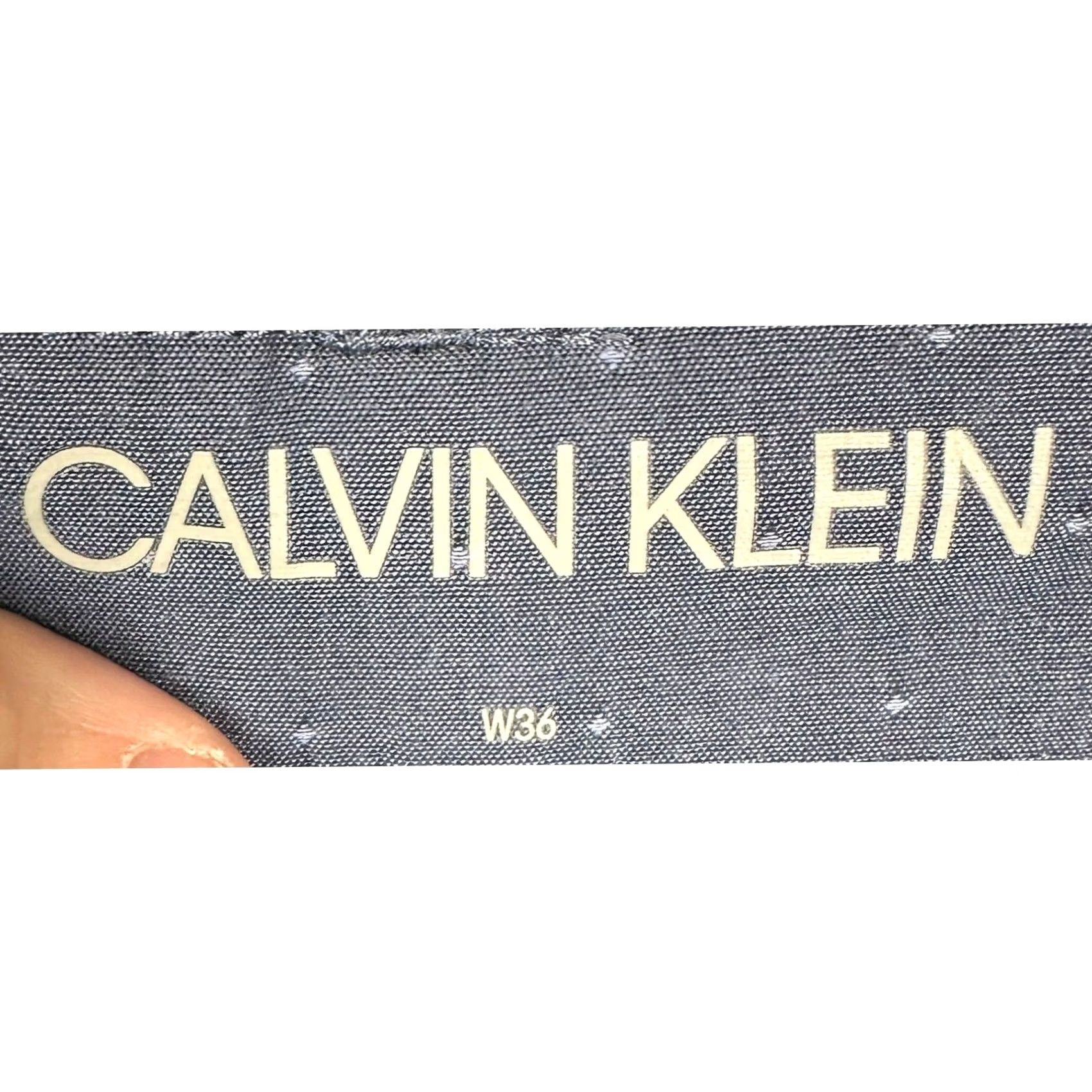 Calvin Klein Calvin Klein Shorts Mens 36W Navy Blue Chino Flat Front Stretch Polka Dot Casual Summer Travel Business Mens Size US 36 / EU 52 - 3 Thumbnail