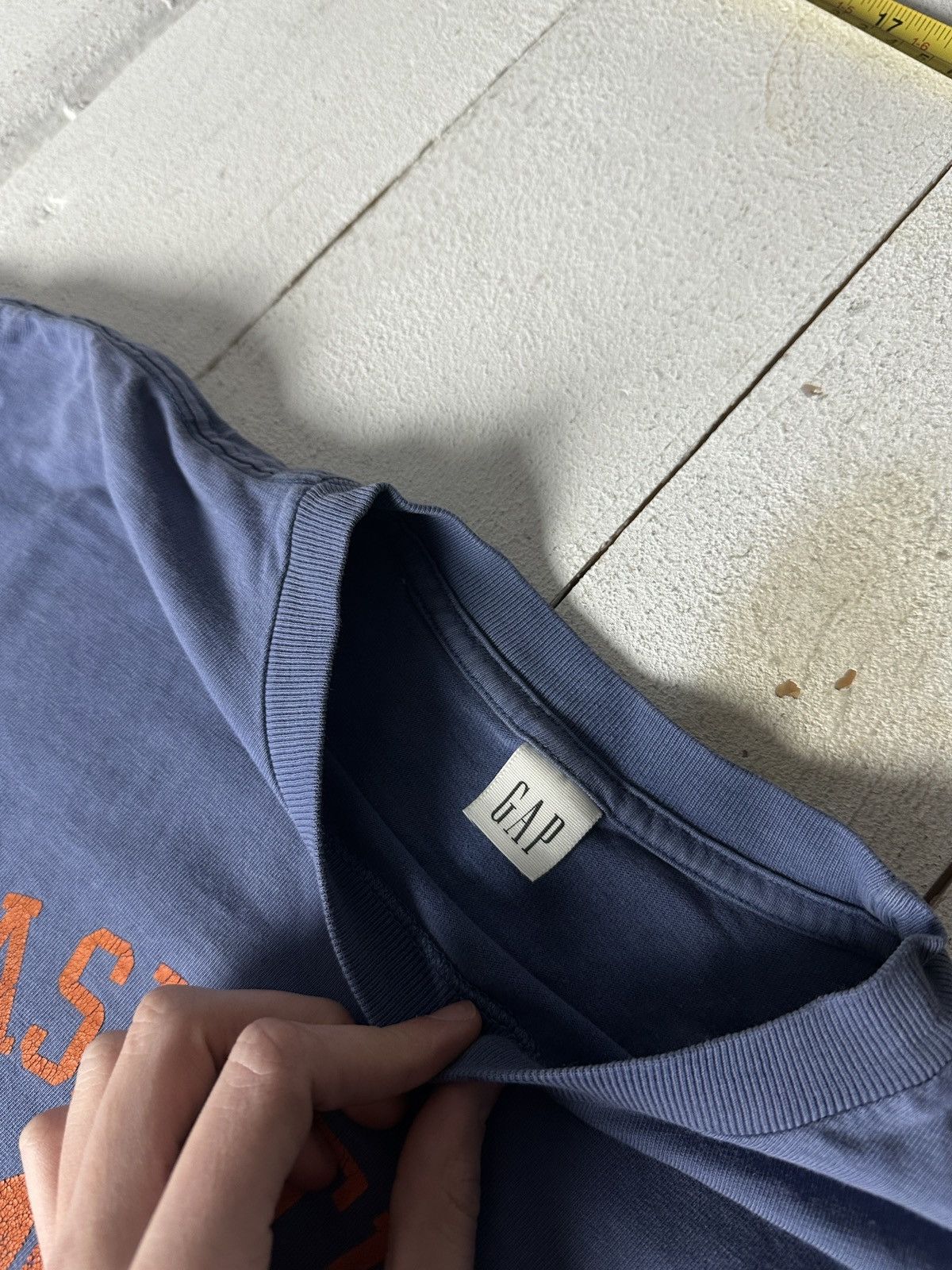 Gap 🚨 GAP BLUE BIG BASKETBALL LOGO BOXY sk8 RARE TEE Size US S / EU 44-46 / 1 - 7 Thumbnail