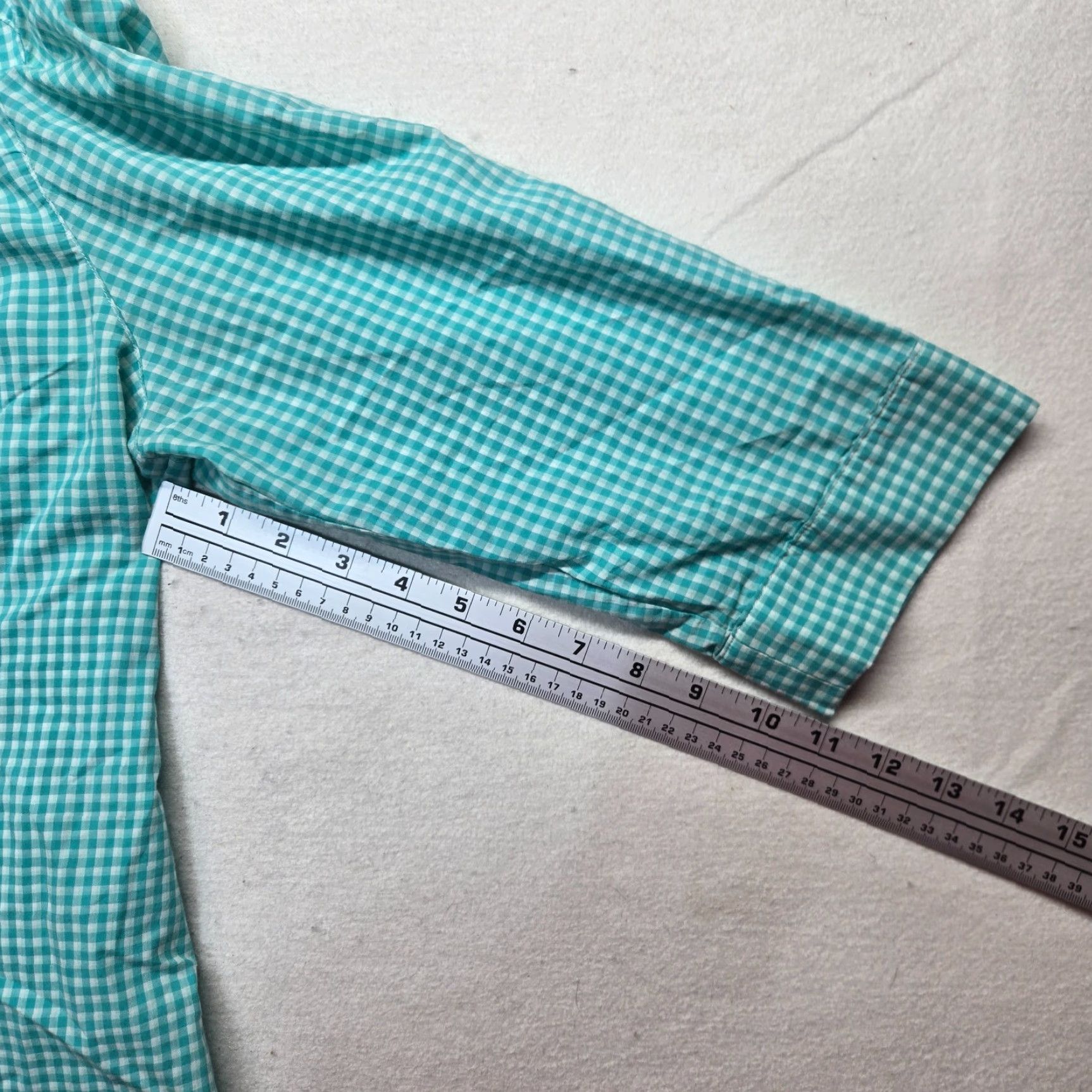 Vintage Christopher & Banks Shirt Women L Blue Check Roll-Tab Sleeve Button Womens Size L / US 10 / IT 46 - 5 Thumbnail
