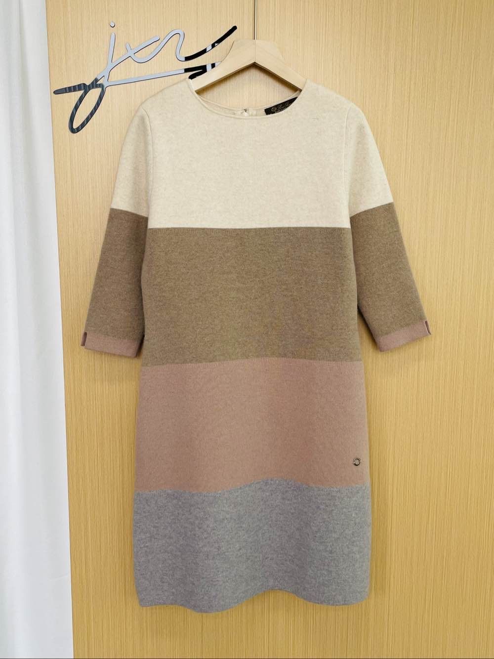 Loro Piana Loro Piana Cashmere Colorblock Knit Dress Size 40 Size S / US 4 / IT 40 - 1 Thumbnail