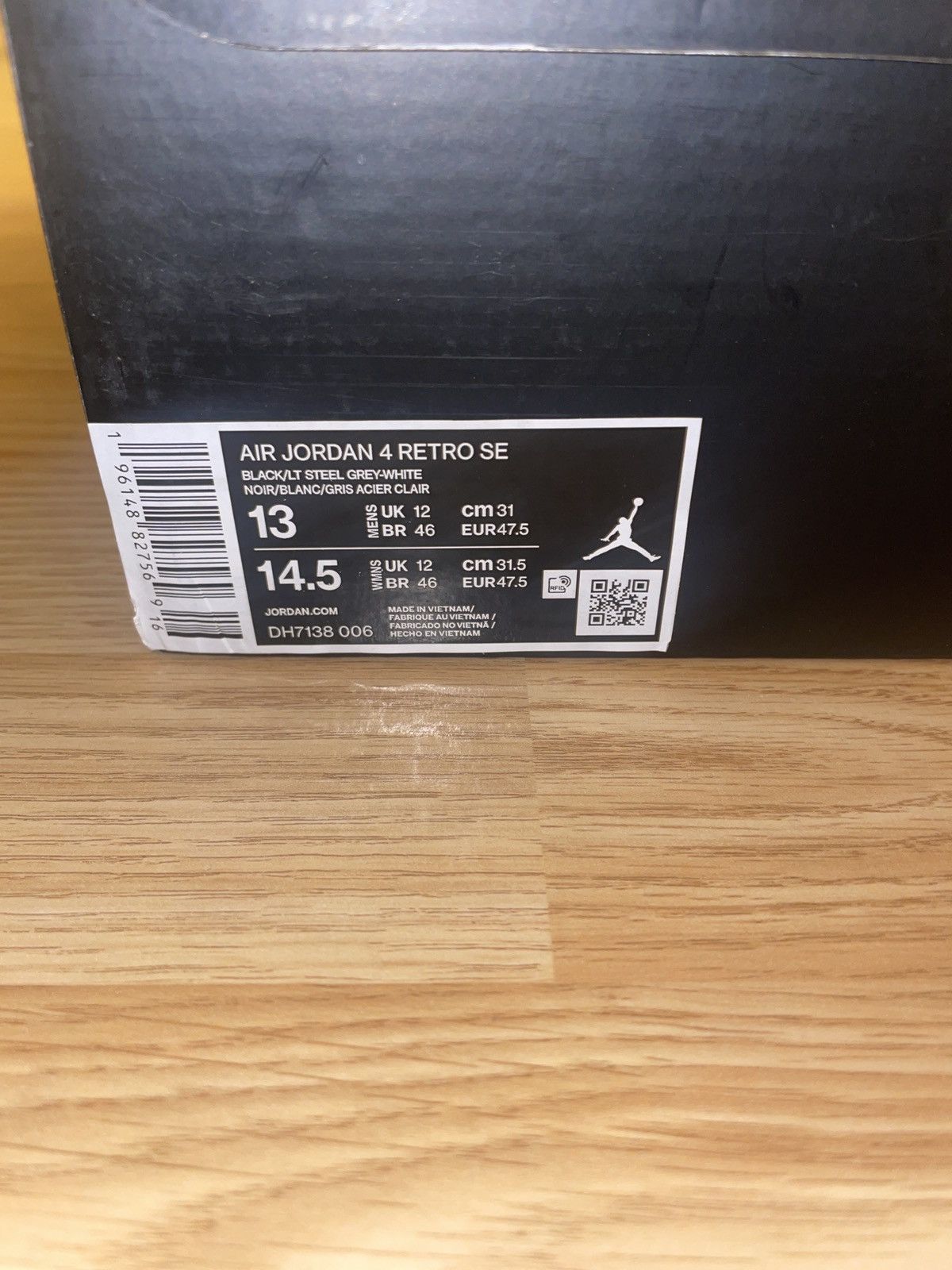 Jordan Brand Jordan 4 Black Canvas Size US 12 / EU 45 - 9 Thumbnail