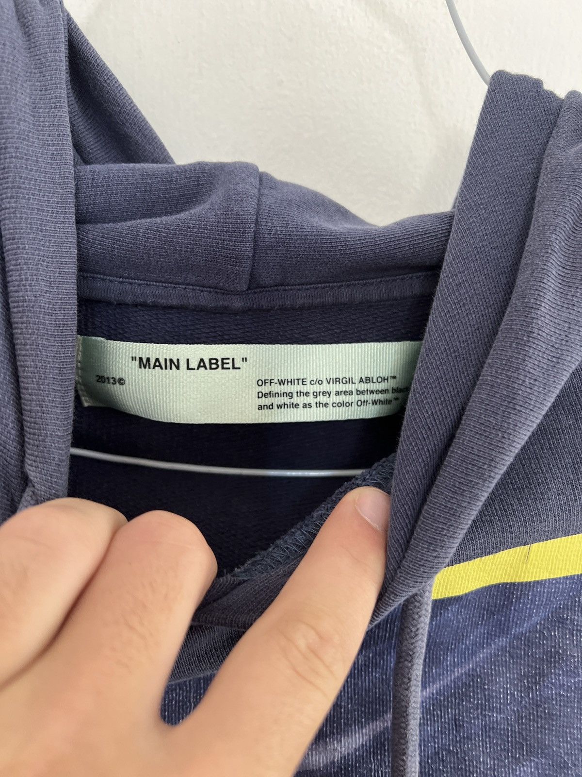 Off-White Off white blue Caravaggio hoodie Size US M / EU 48-50 / 2 - 12 Thumbnail