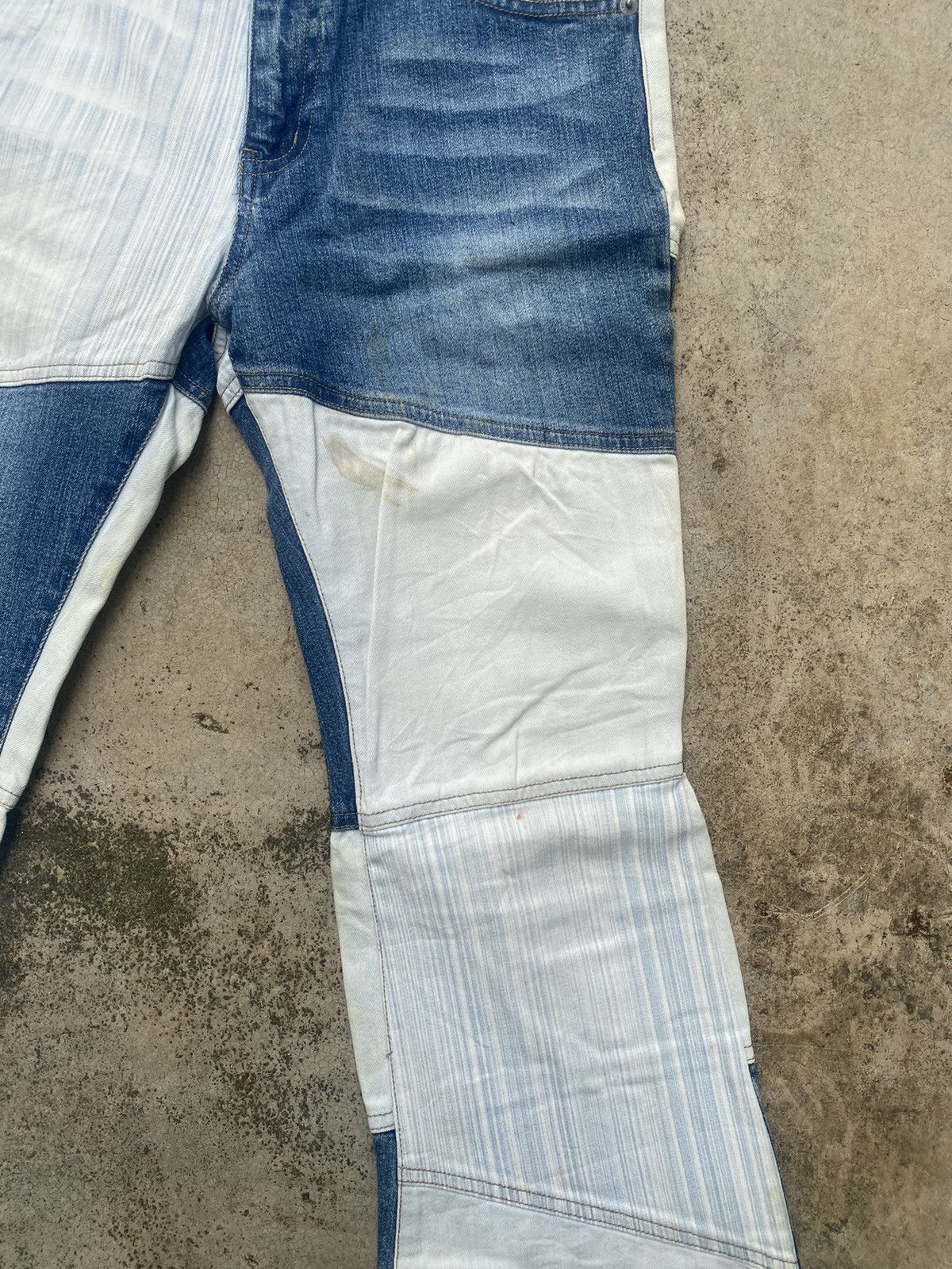 If Six Was Nine × Japanese Brand Flare Jeans Oririn Hagi Painted Size US 29 - 6 Thumbnail