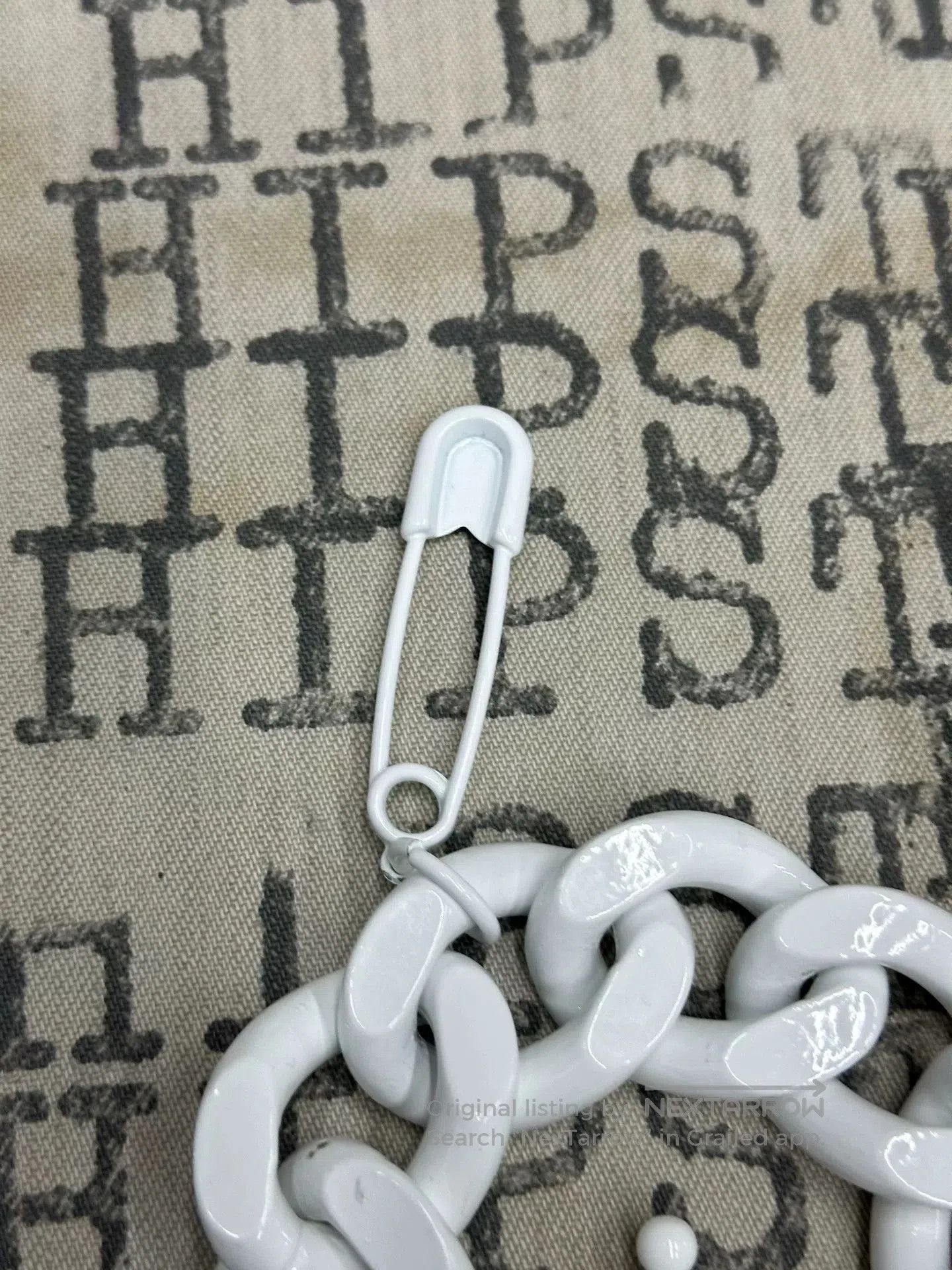 Other Raf Simons White Painted Bracelet. Size ONE SIZE - 3 Thumbnail