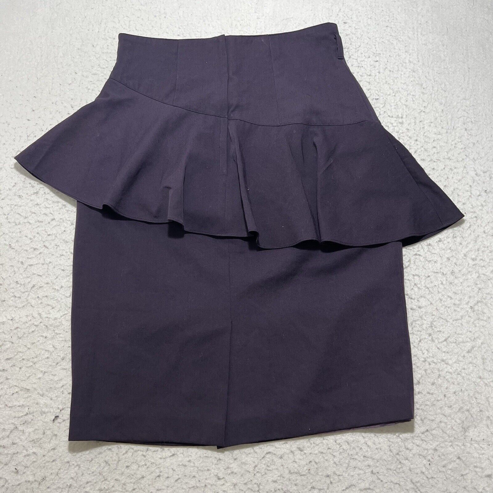 Vintage Vivianne 36 Wool Straight/Pencil Flared Career Skirt Purple Size 28" / US 6 / IT 42 - 9 Thumbnail