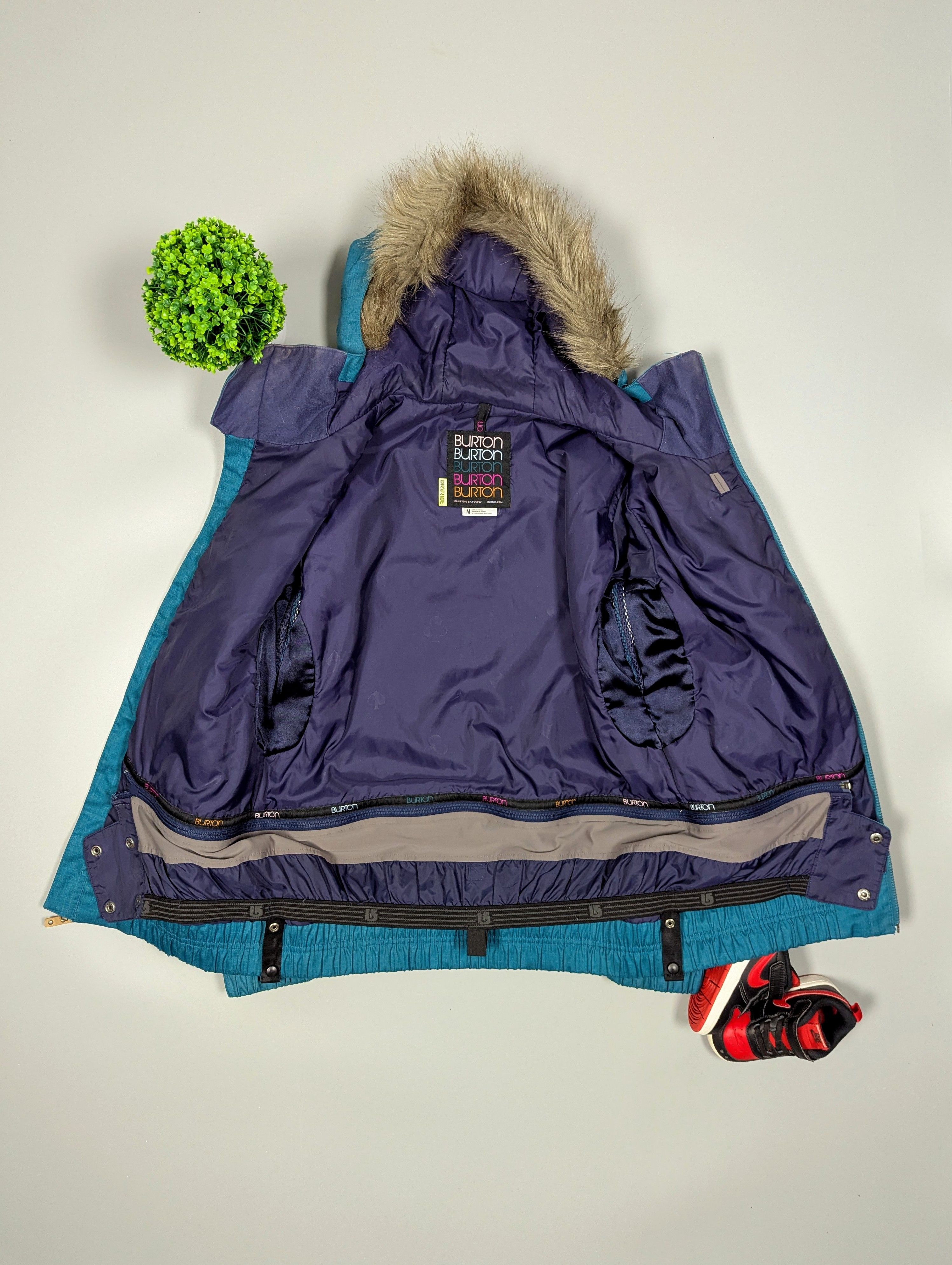 Burton × Vintage BURTON DryRide Women's Ski Gorpcore Dark Green Jacket Size M / US 6-8 / IT 42-44 - 7 Thumbnail