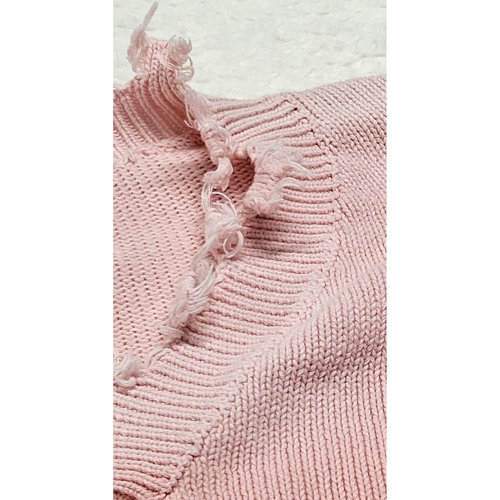 Vintage Pinky Lily Obre Sweater Pink M Women Pullover Street Style Gradient Fade Edgy Size M / US 6-8 / IT 42-44 - 5 Thumbnail
