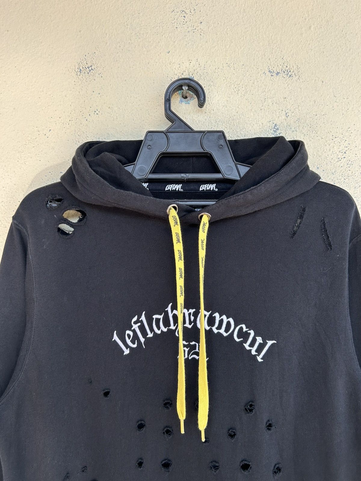 Japanese Brand × Seditionaries Leflah Raw Cul 621 Gunshots Designed Distressed Hoodie Size US M / EU 48-50 / 2 - 4 Thumbnail