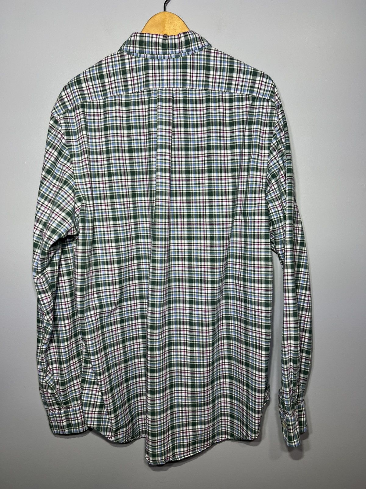 Polo Ralph Lauren Polo Ralph Lauren Men's Green Plaid Oxford Long Sleeve SZ XL Size US XL / EU 56 / 4 - 4 Thumbnail
