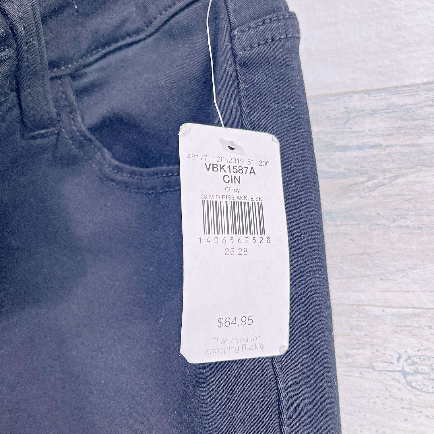 Other Kancan Cindy Mid Rise Skinny Ankle Jeans Black Womens 25 Size 25" / US 0 / IT 36 - 6 Thumbnail