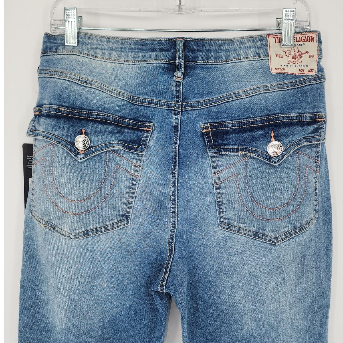 True Religion Halle Skinny Jeans Med Cloudless Wash Size 31