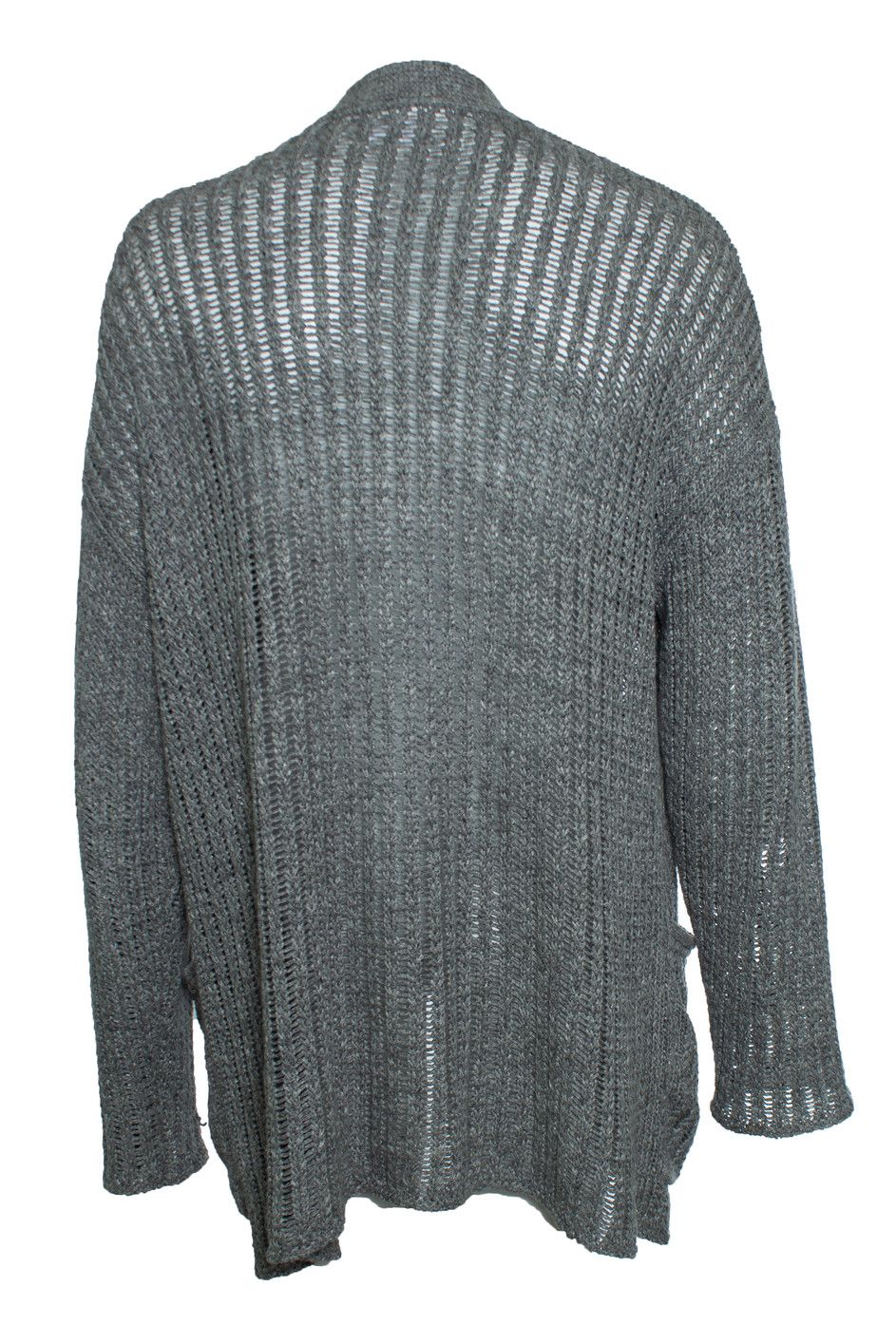 Mr P. Mr.P., Knitted cardigan with pockets in grey Size US XL / EU 56 / 4 - 3 Thumbnail