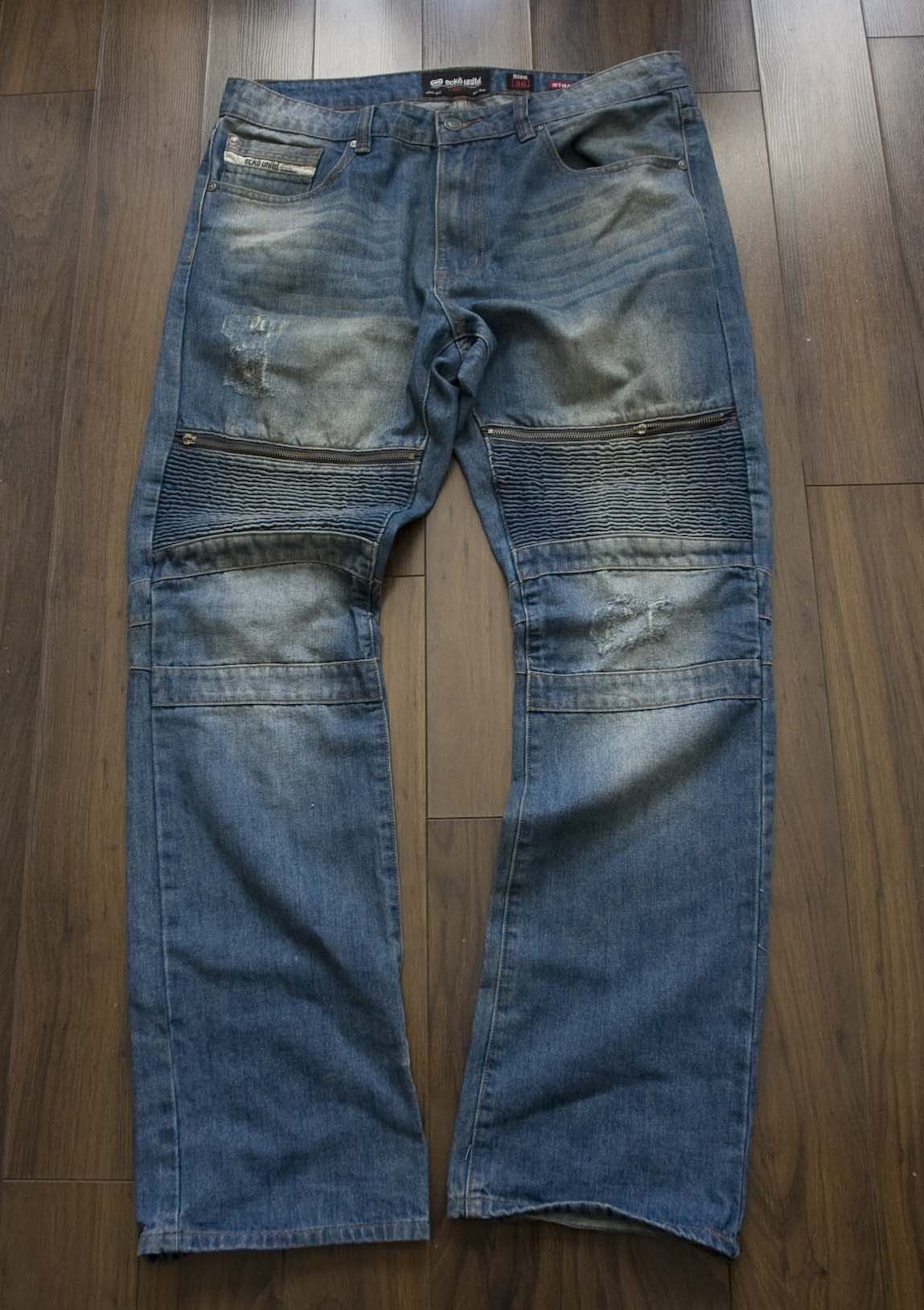 Ecko Unltd. Ecko Unltd Jeans Distressed Size 37x32.5 Blue Size US 37 - 1 Thumbnail
