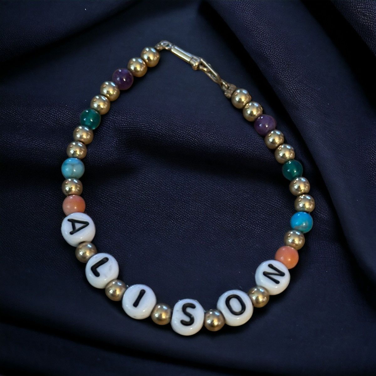 Vintage Vintage Alison beaded name bracelet Size ONE SIZE - 1 Thumbnail