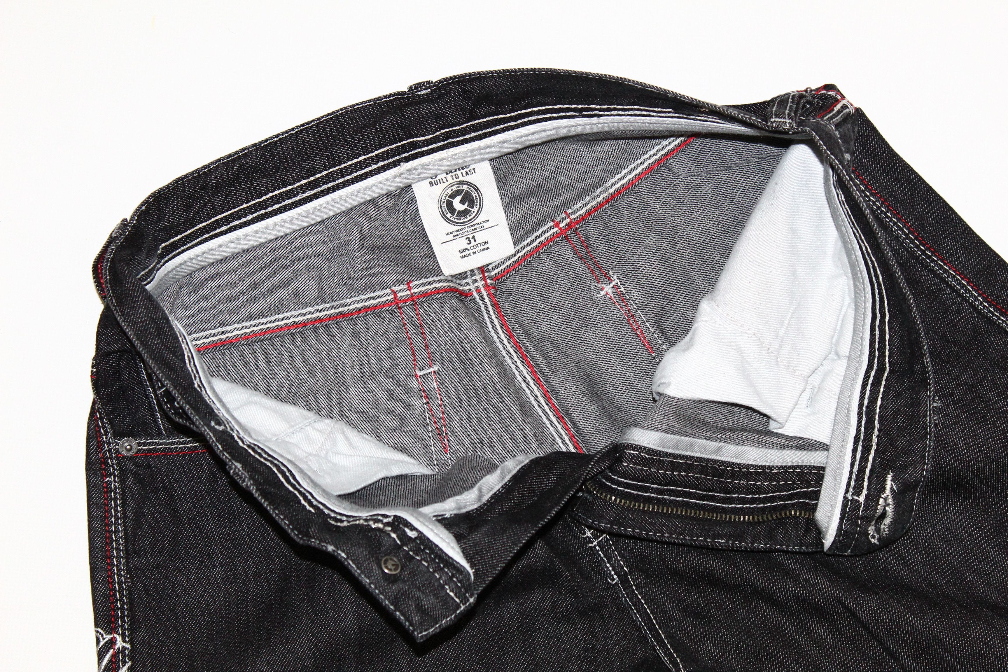 G-Unit 💥VTG💥 G-Unit OG Logo Embroidery Baggy Raw Denim Jeans Size US 32 / EU 48 - 5 Thumbnail