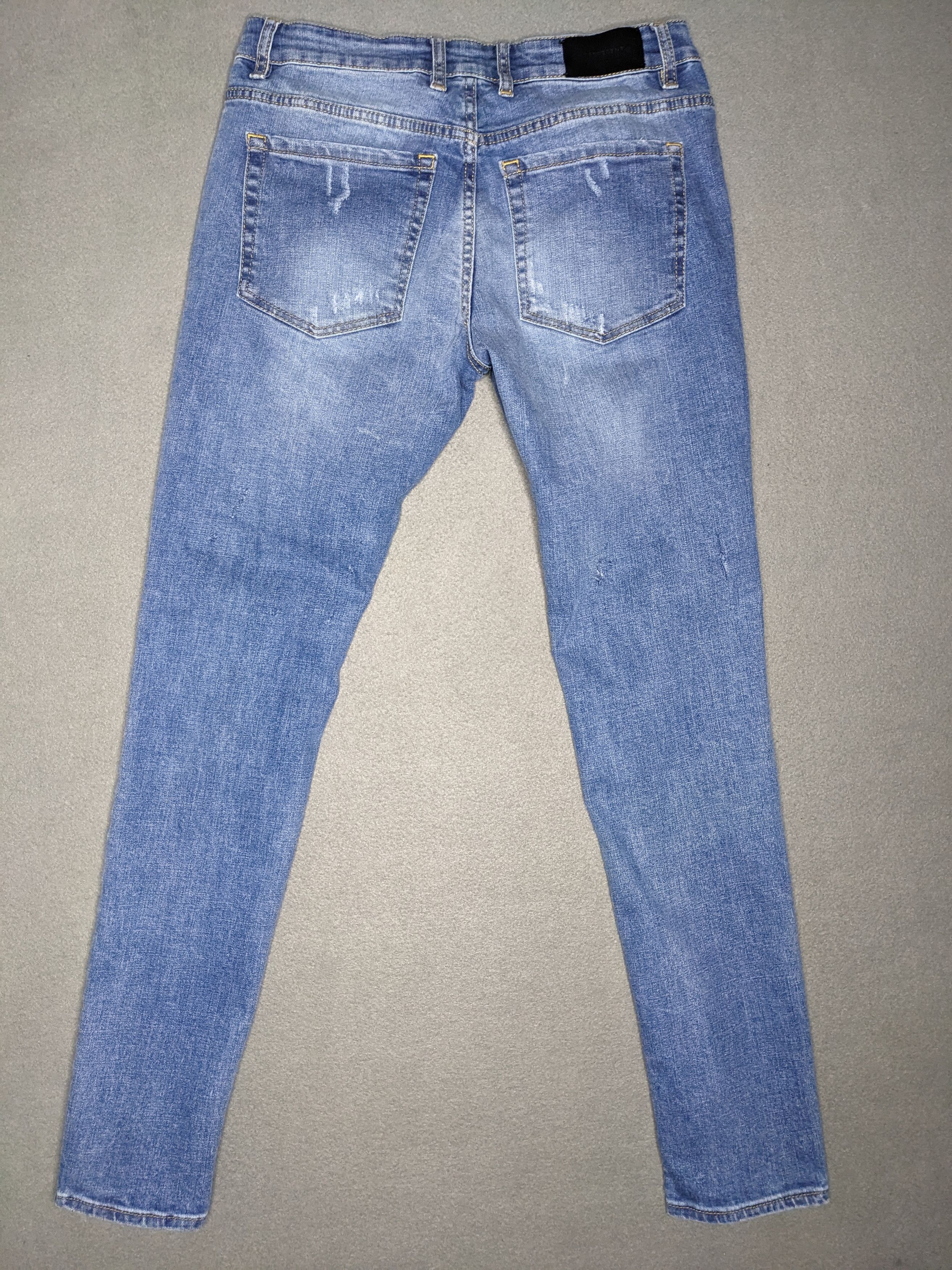 Represent Clo. Represent Repaired Denim 32x30 Distressed Skinny Jeans Italy Size US 32 / EU 48 - 7 Thumbnail