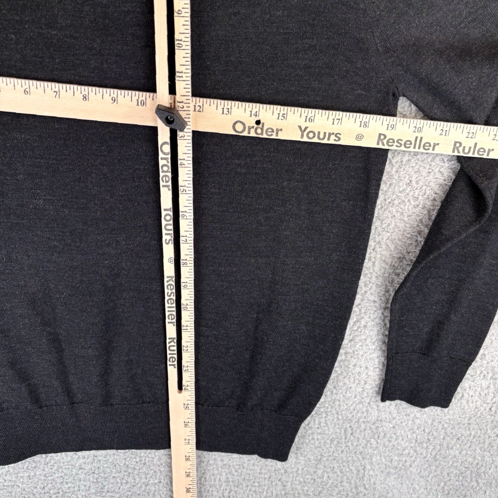 Charles Tyrwhitt Charles Tyrwhitt Sweater Mens Sweater Black Merino Wool 1/4 Zip England Rugby Size US L / EU 52-54 / 3 - 7 Thumbnail