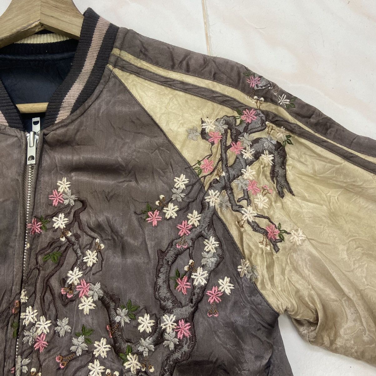 Japanese Brand 🔥Vintage 100% Rayon Japanese Traditional Reversible Sukajan Size US XS / EU 42 / 0 - 8 Thumbnail