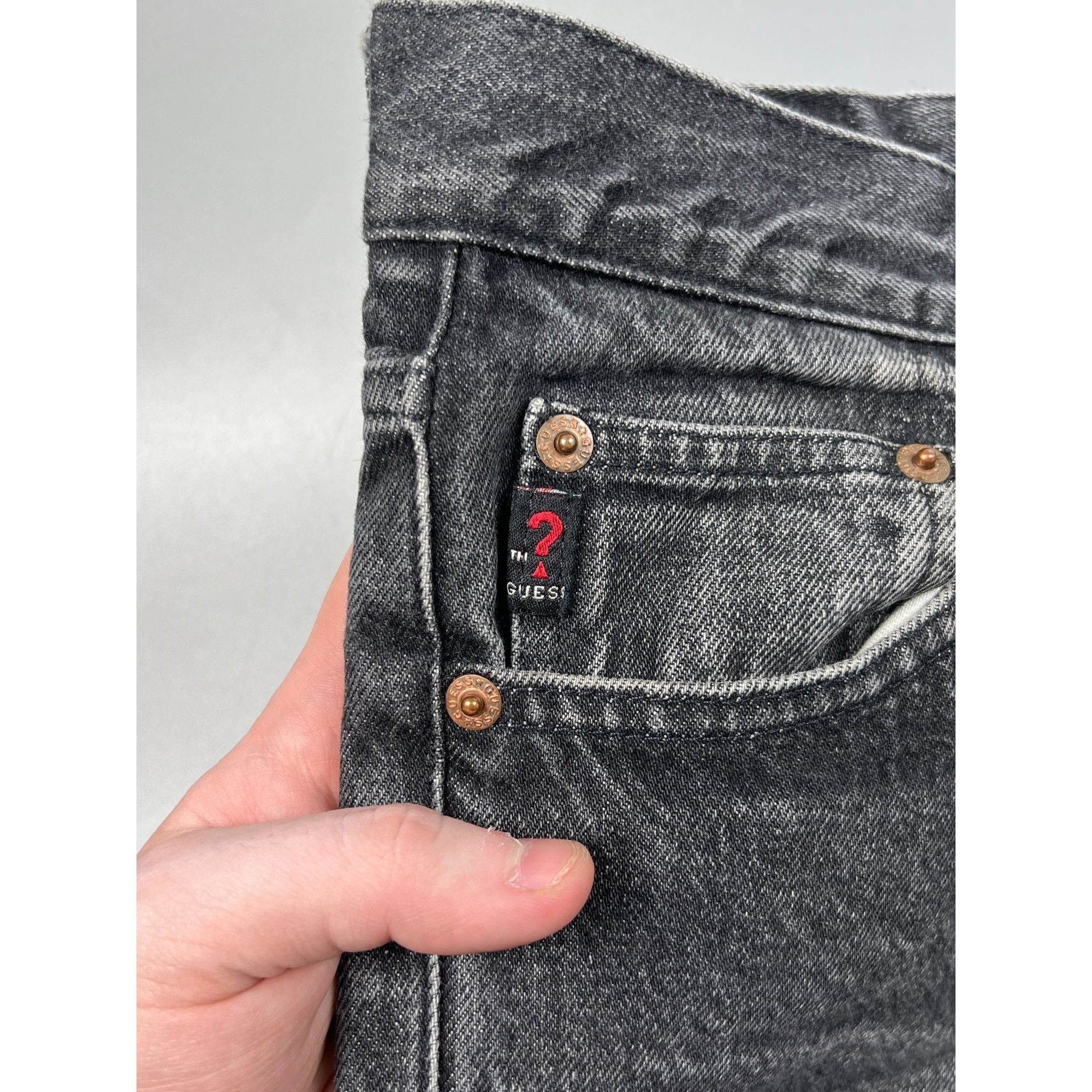 Guess Guess Jeans Straight Cut Gray Jeans (Y0730) Size US 32 / EU 48 - 5 Thumbnail
