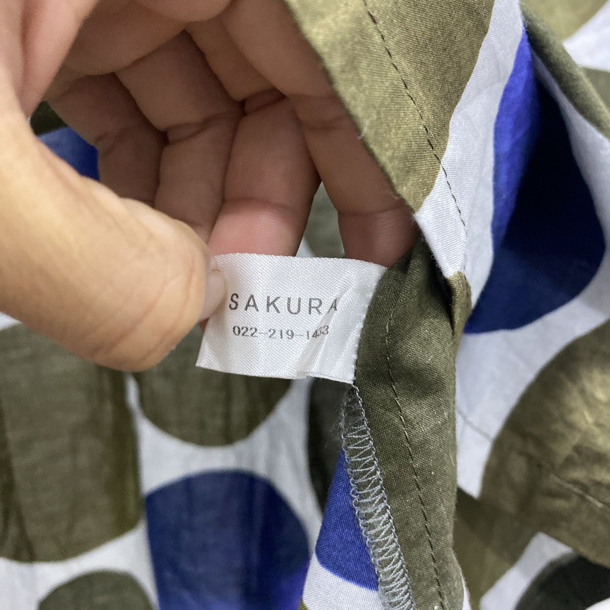Designer × Japanese Brand Rare☠️ Sakura Japan Polkadot Designer Like Issey Miyake Size ONE SIZE - 6 Thumbnail